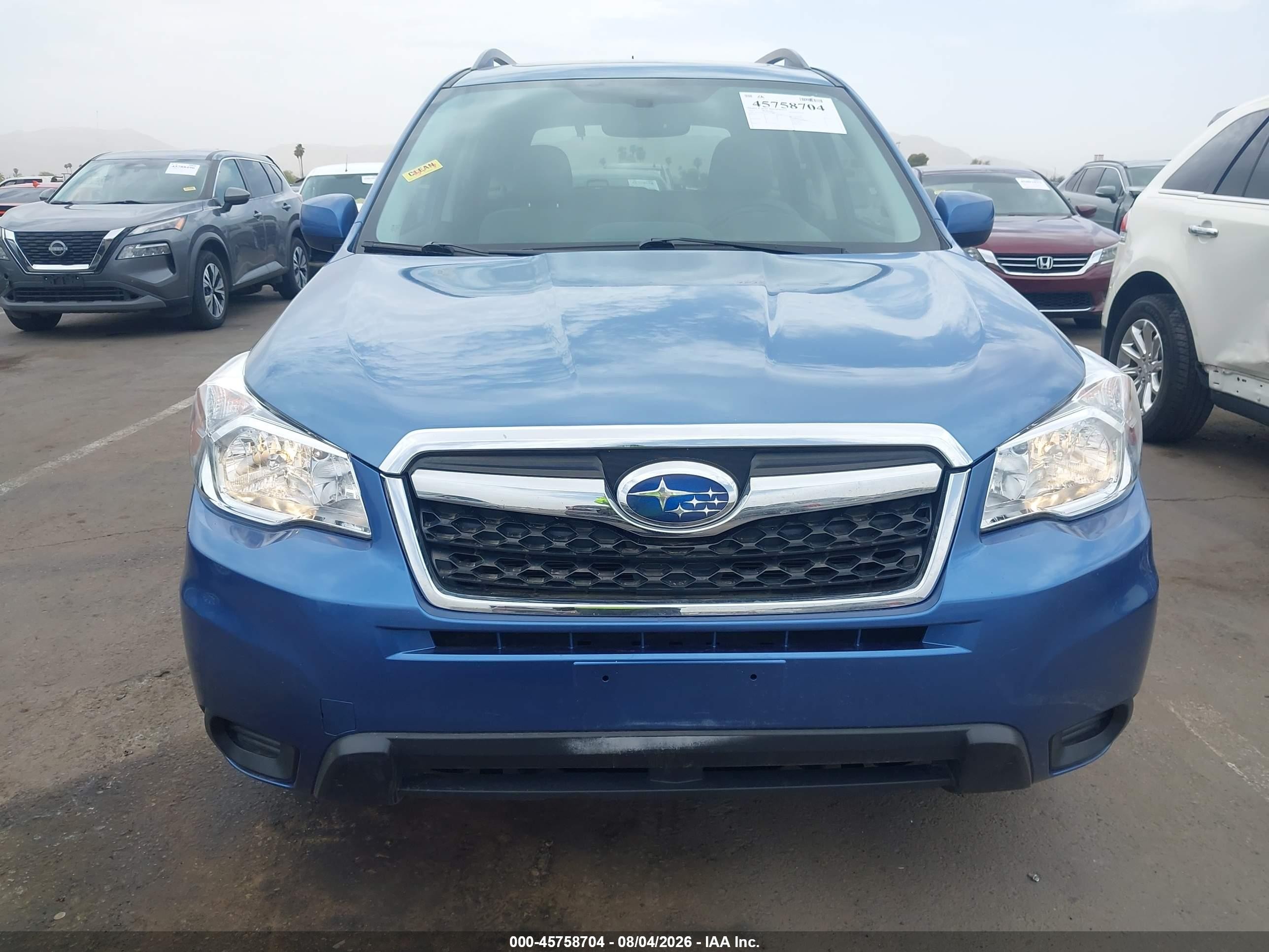 2015 Subaru Forester 2.5i Premium Blue vin: JF2SJADCXFH415967