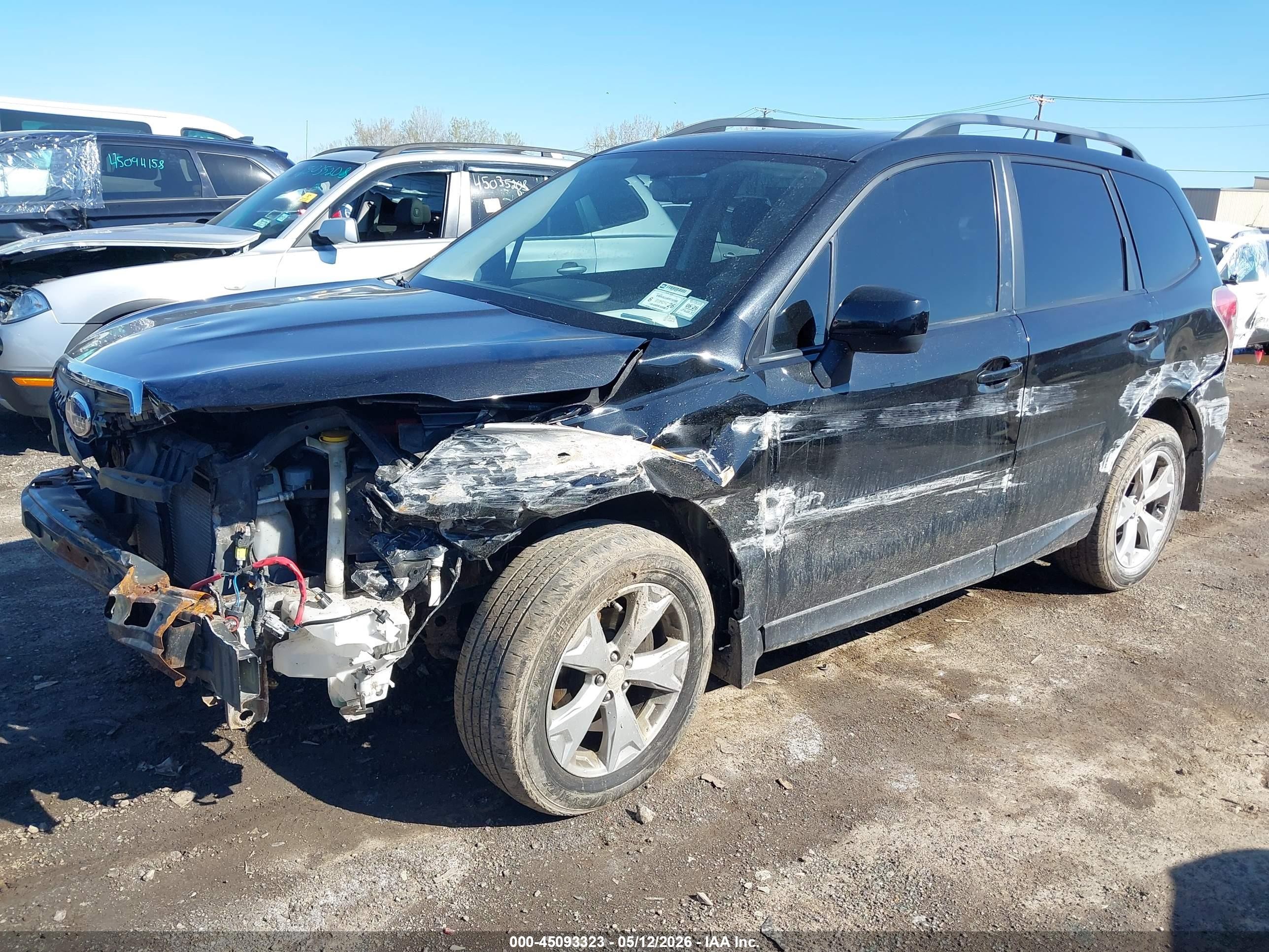 2015 Subaru Forester 2.5i Premium Black vin: JF2SJADCXFH507323