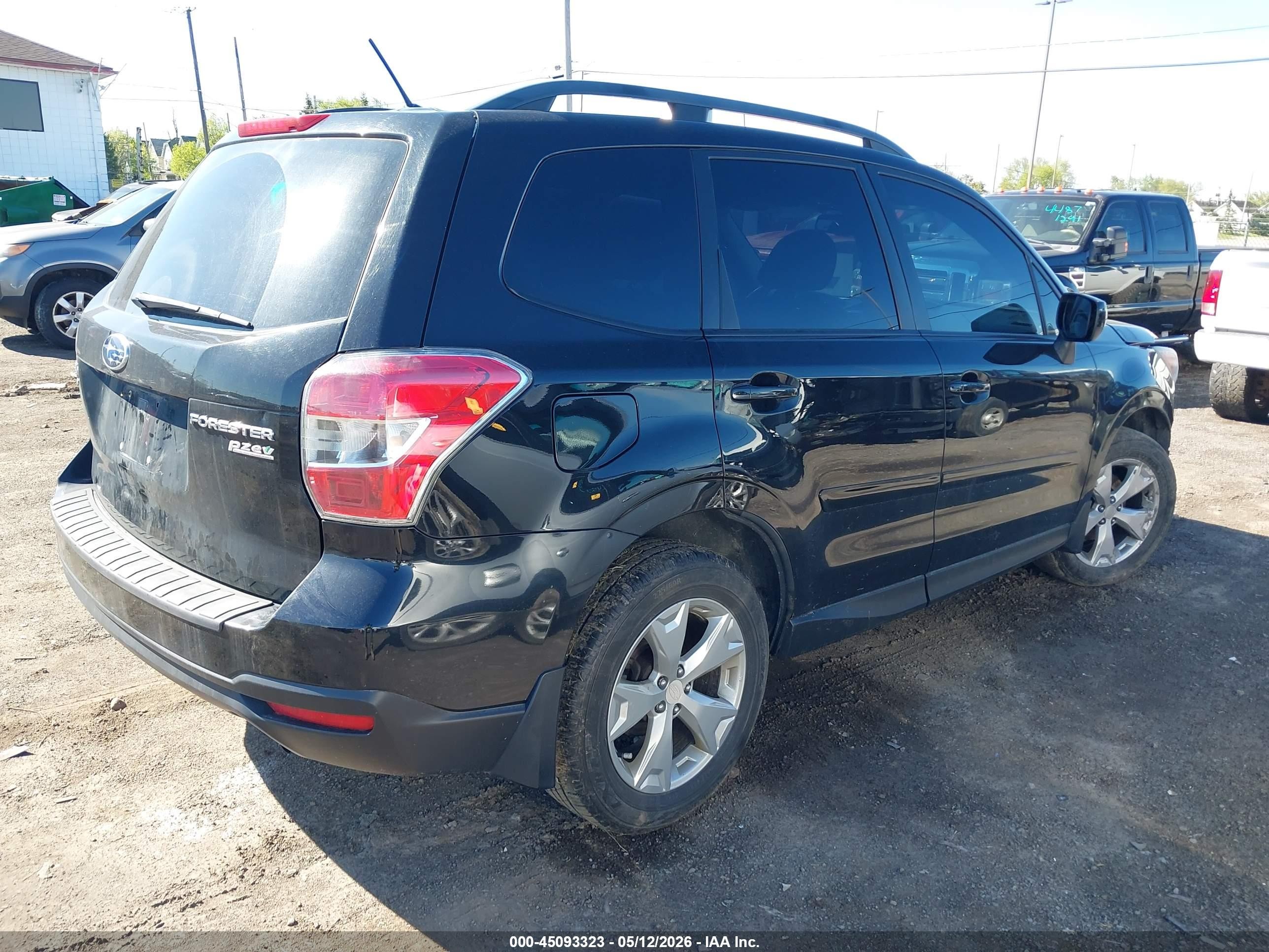 2015 Subaru Forester 2.5i Premium Black vin: JF2SJADCXFH507323