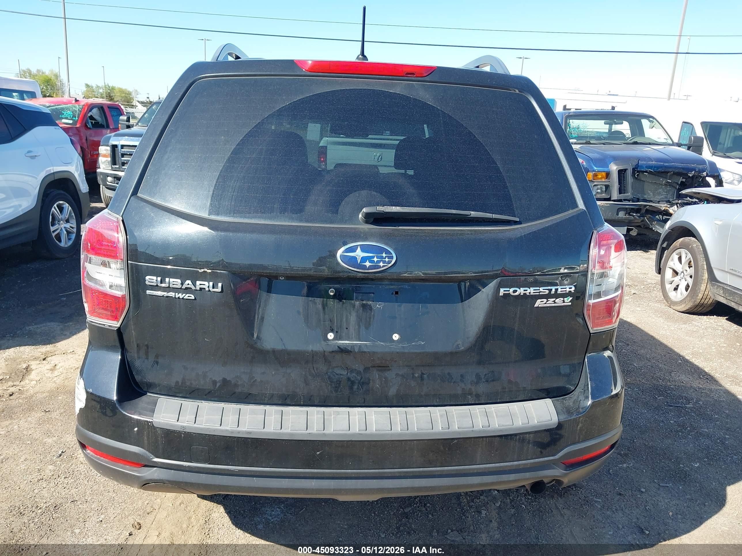 2015 Subaru Forester 2.5i Premium Black vin: JF2SJADCXFH507323