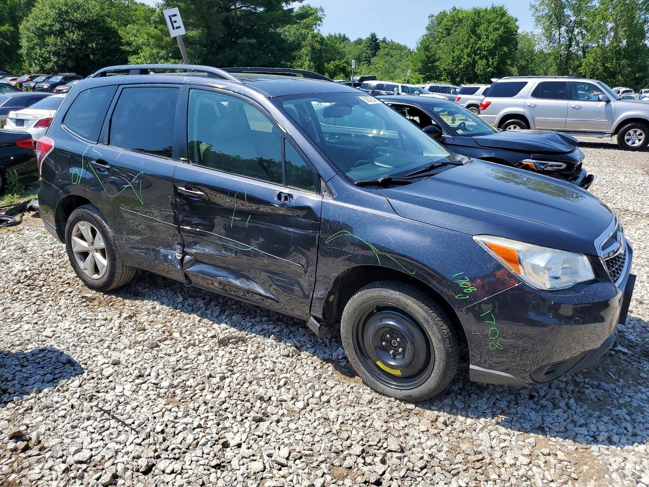 2015 Subaru Forester 2.5i Premium Gray vin: JF2SJADCXFH538393