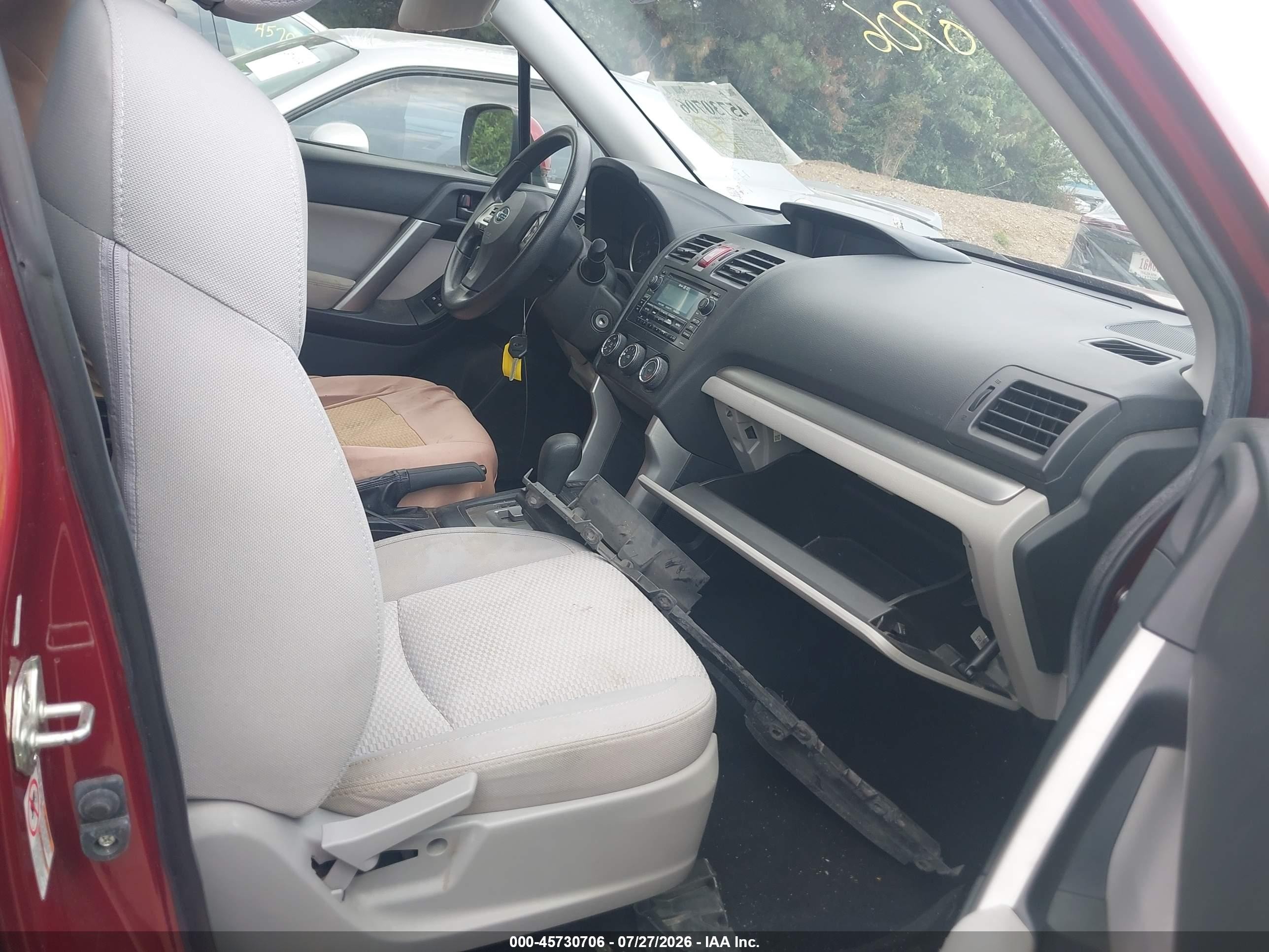 2015 Subaru Forester 2.5i Premium Maroon vin: JF2SJADCXFH556750
