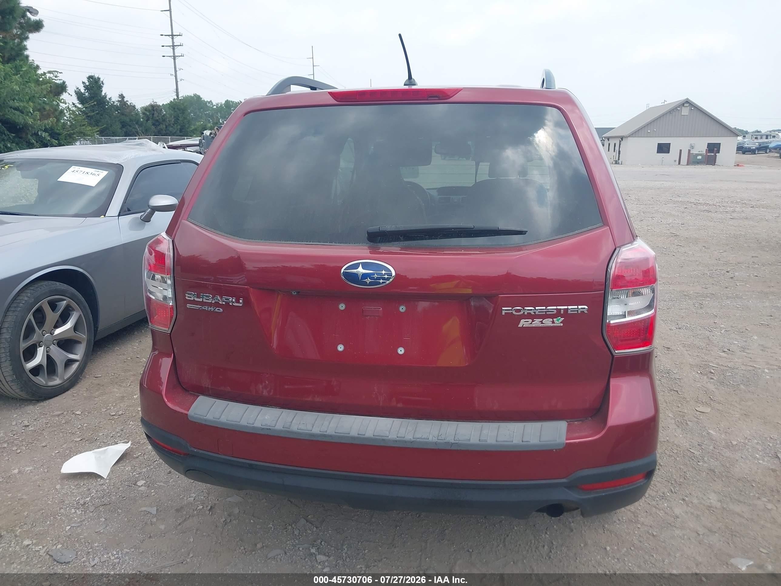 2015 Subaru Forester 2.5i Premium Maroon vin: JF2SJADCXFH556750