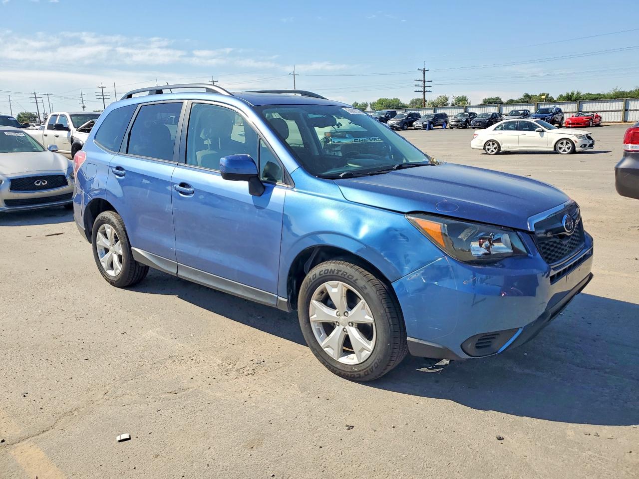 2015 Subaru Forester 2.5i Premium Blue vin: JF2SJADCXFH819884
