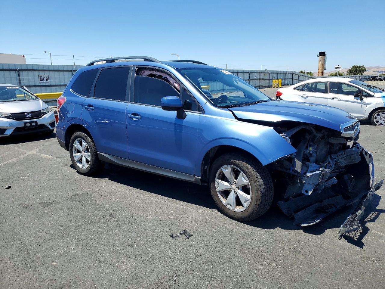 2015 Subaru Forester 2.5i Premium Синий vin: JF2SJADCXFH832439