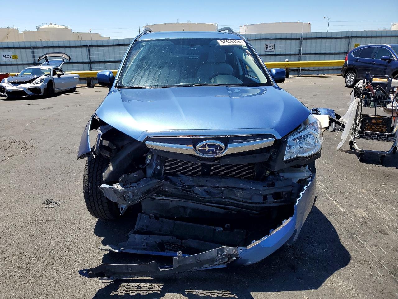 2015 Subaru Forester 2.5i Premium Синий vin: JF2SJADCXFH832439