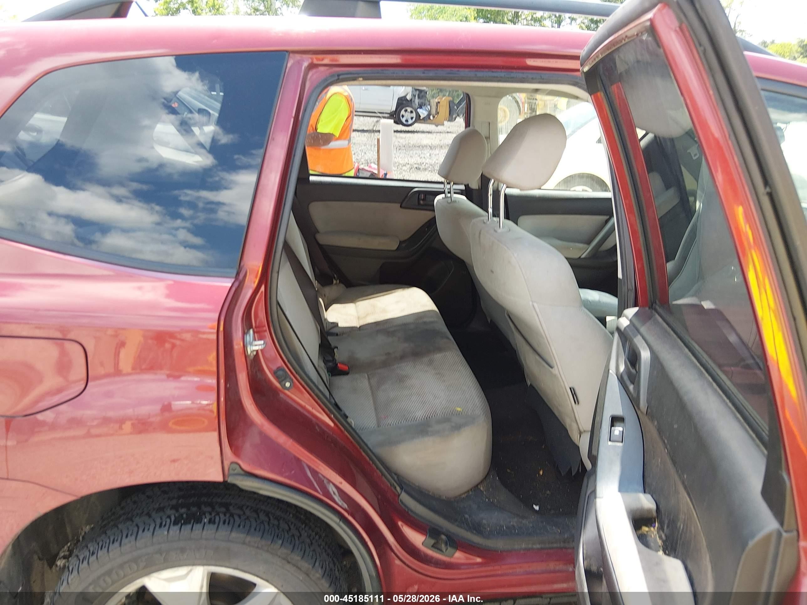 2014 Subaru Forester 2.5i Premium Maroon vin: JF2SJAEC0EH408555