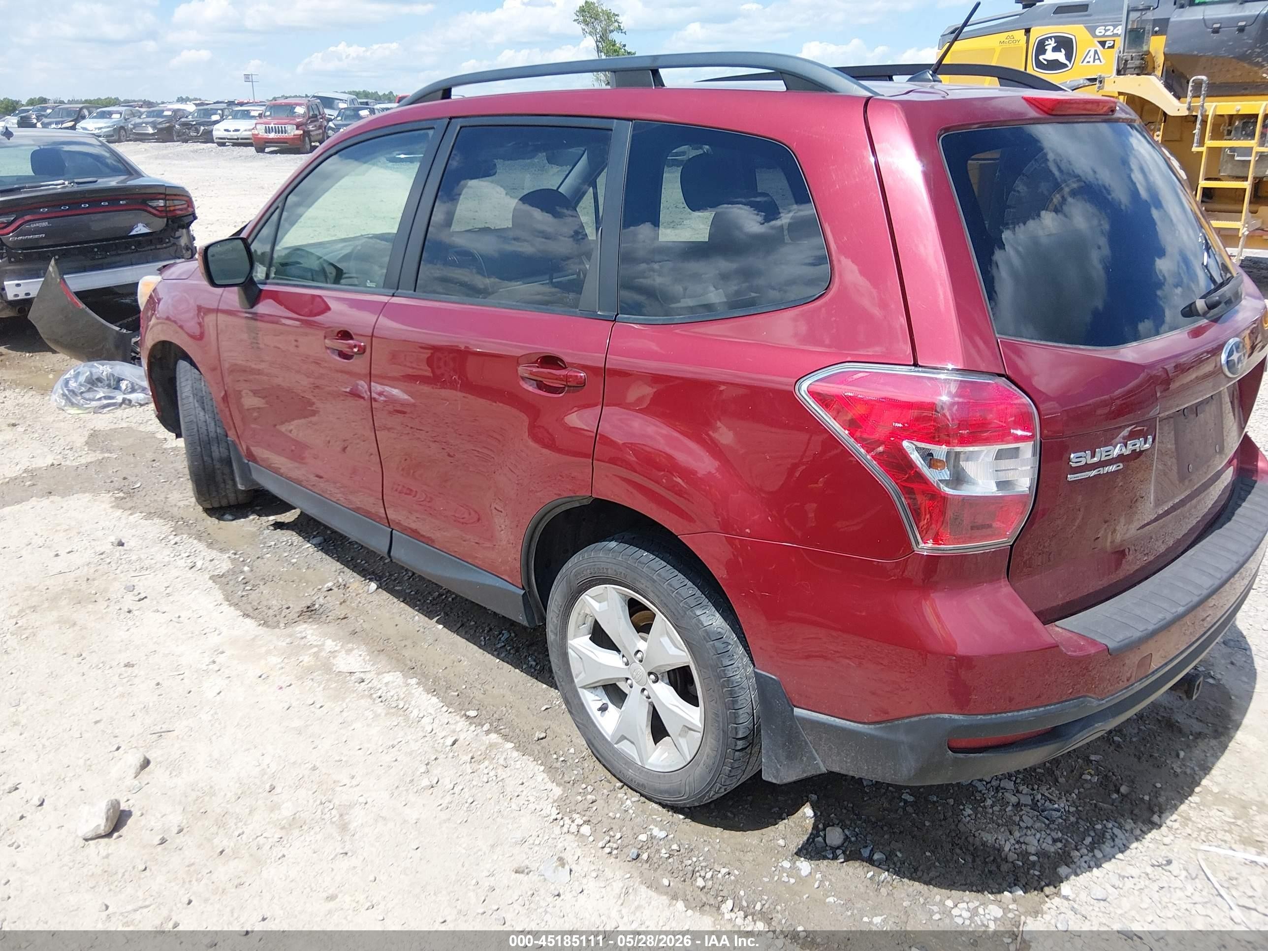 2014 Subaru Forester 2.5i Premium Maroon vin: JF2SJAEC0EH408555
