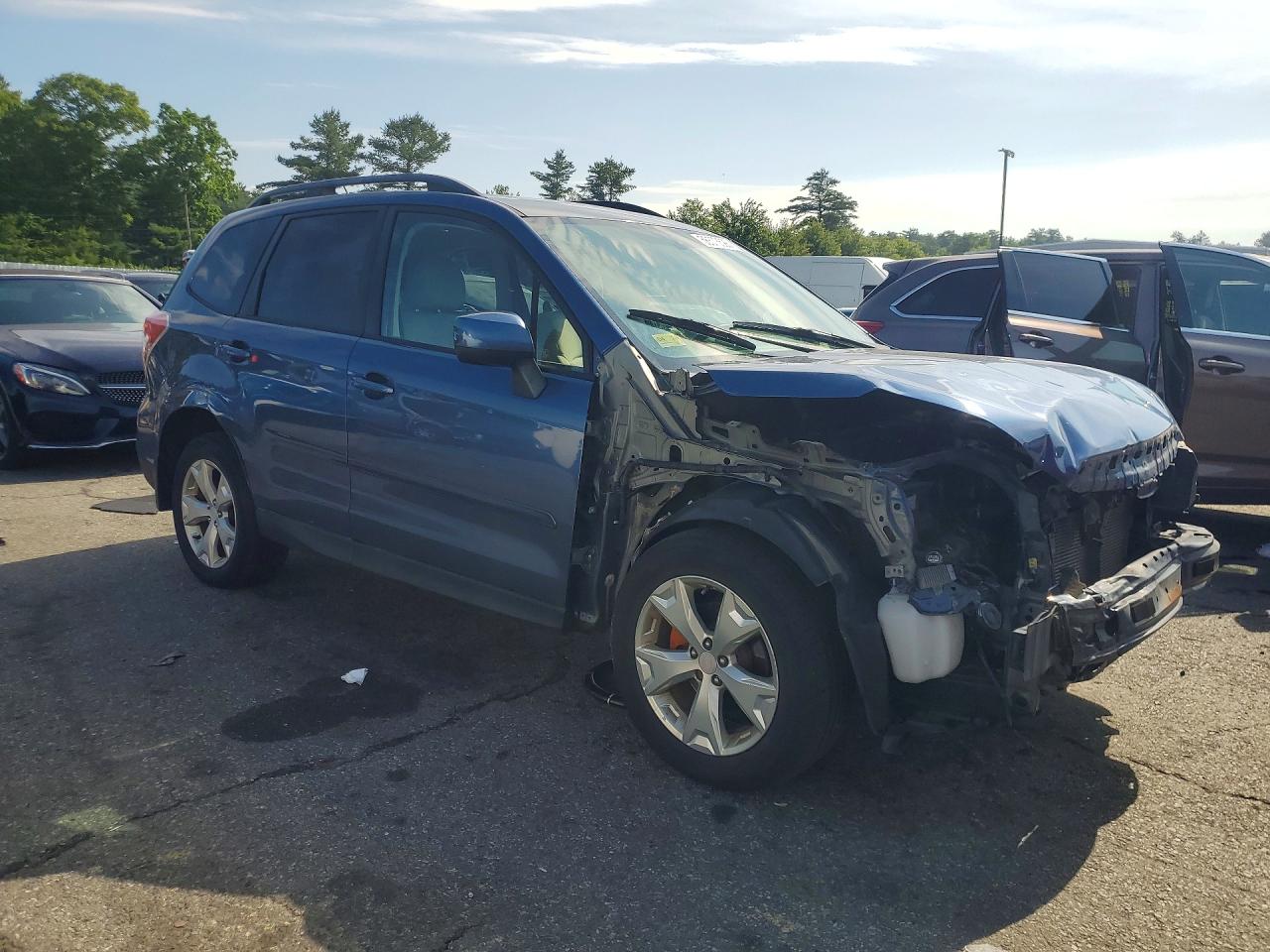 2014 Subaru Forester 2.5i Premium Blue vin: JF2SJAEC0EH423542