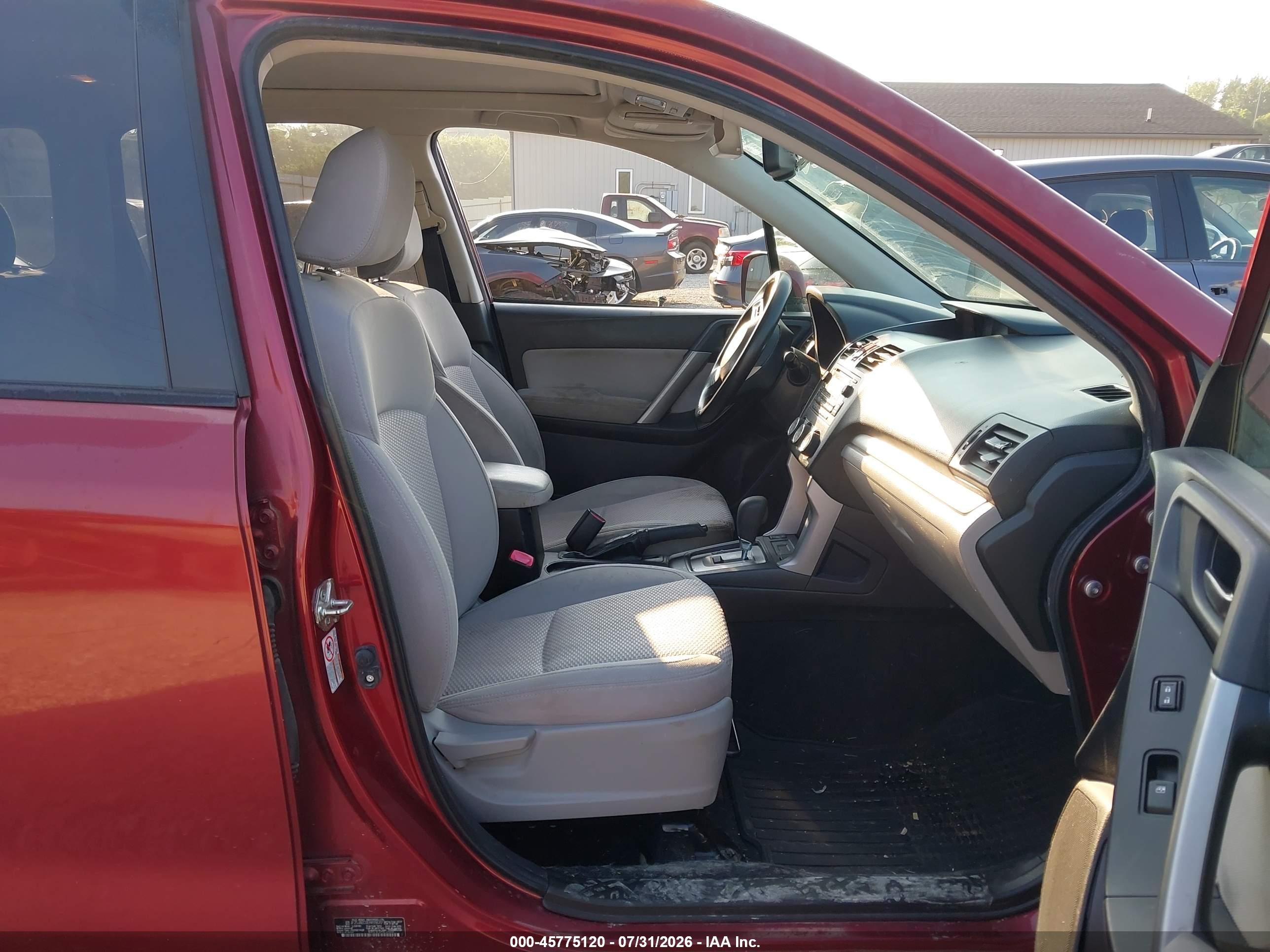 2014 Subaru Forester 2.5i Premium Темно-бордовый vin: JF2SJAEC0EH455620