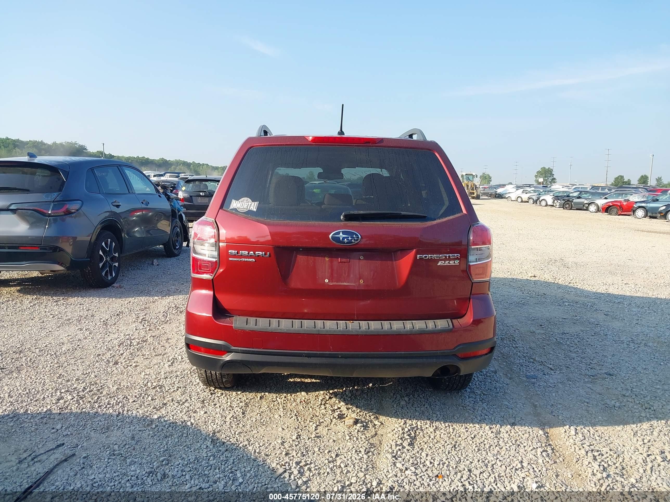 2014 Subaru Forester 2.5i Premium Темно-бордовый vin: JF2SJAEC0EH455620
