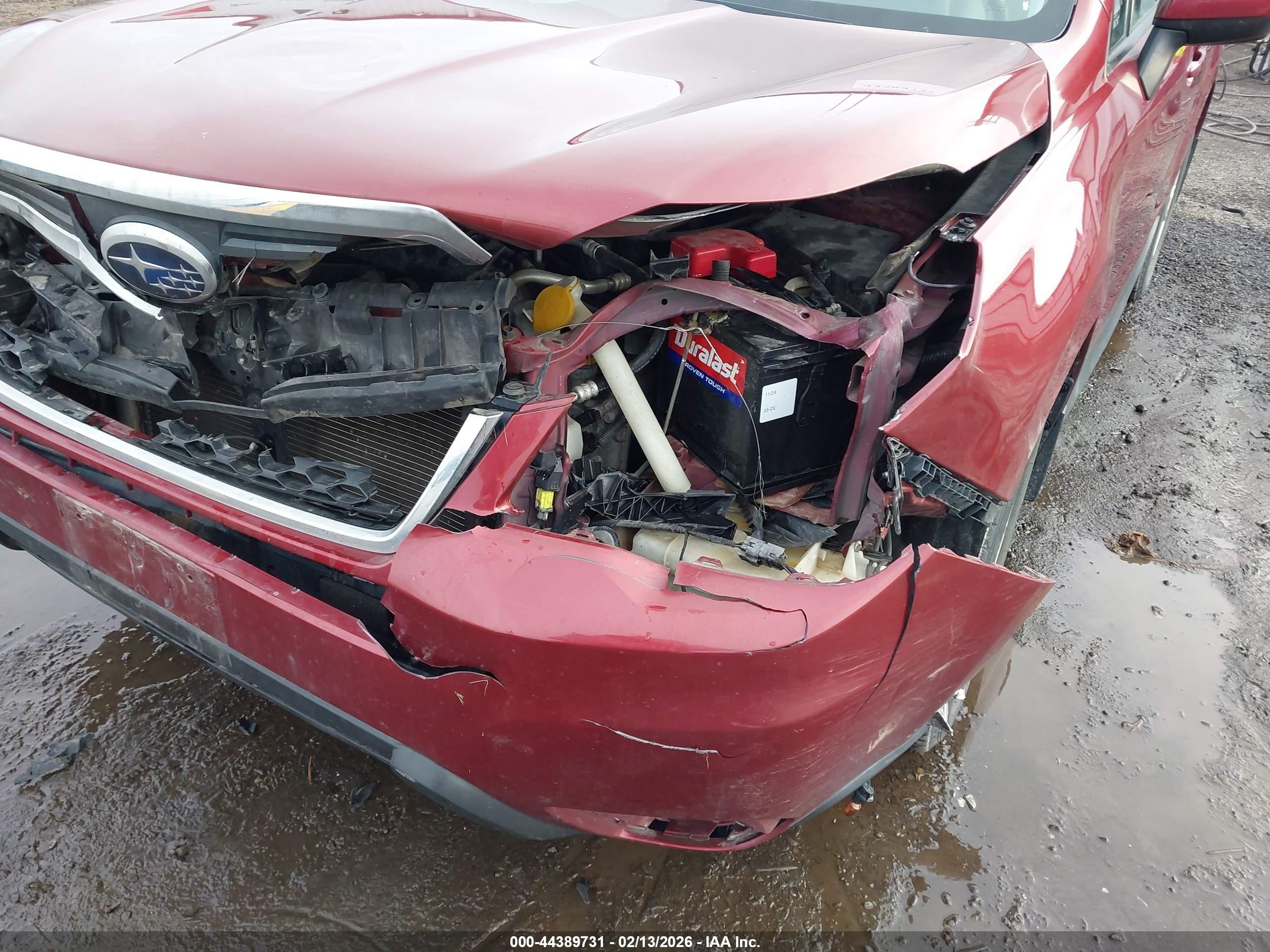 2014 Subaru Forester 2.5i Premium Red vin: JF2SJAEC0EH467041