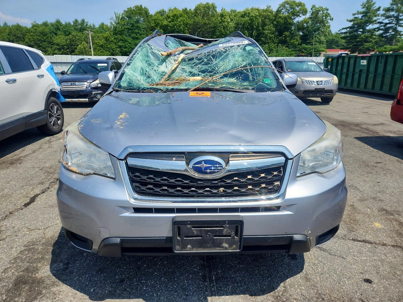 2014 Subaru Forester 2.5i Premium Silver vin: JF2SJAEC0EH468593