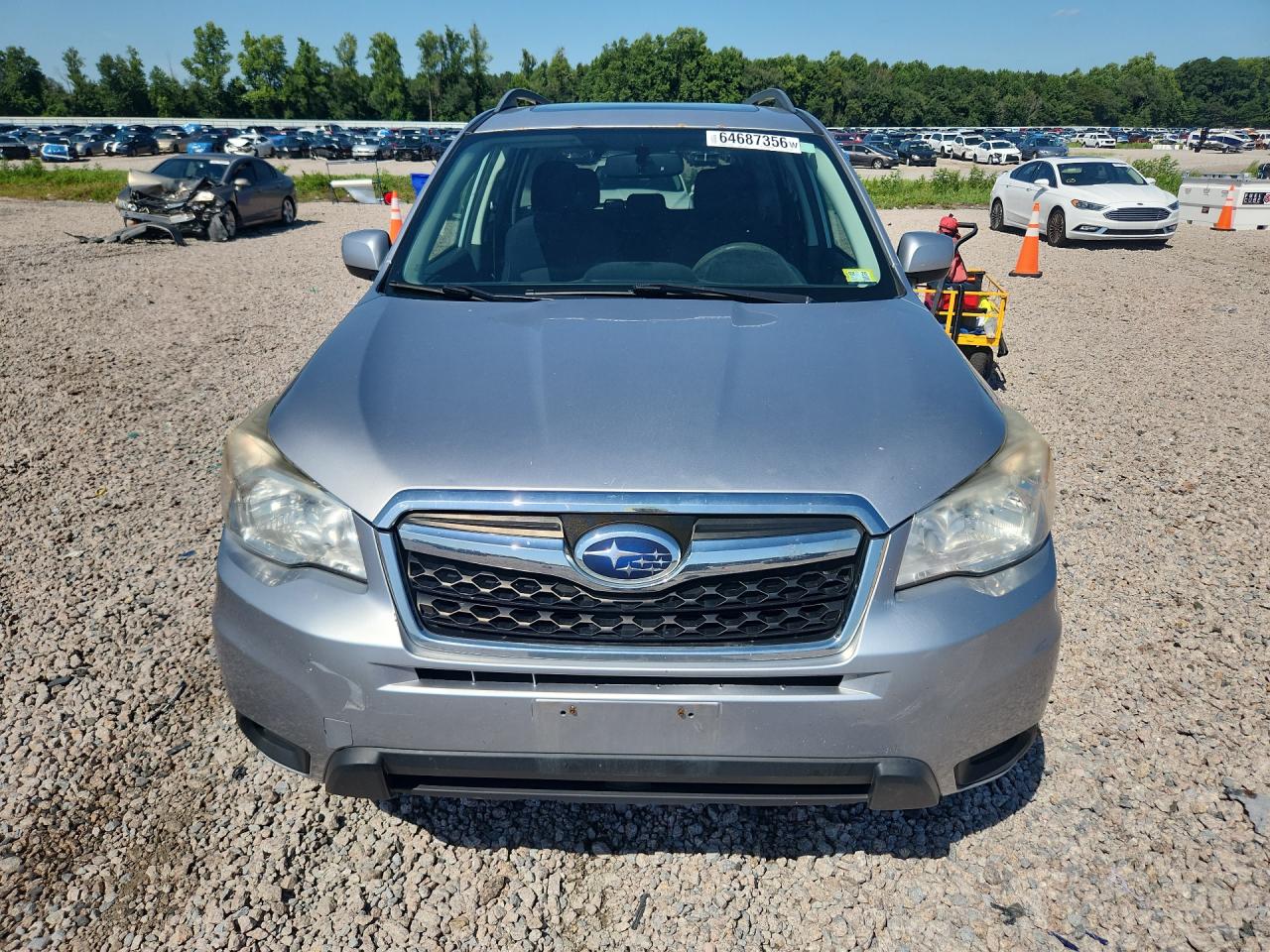 2014 Subaru Forester 2.5i Premium Silver vin: JF2SJAEC0EH523284