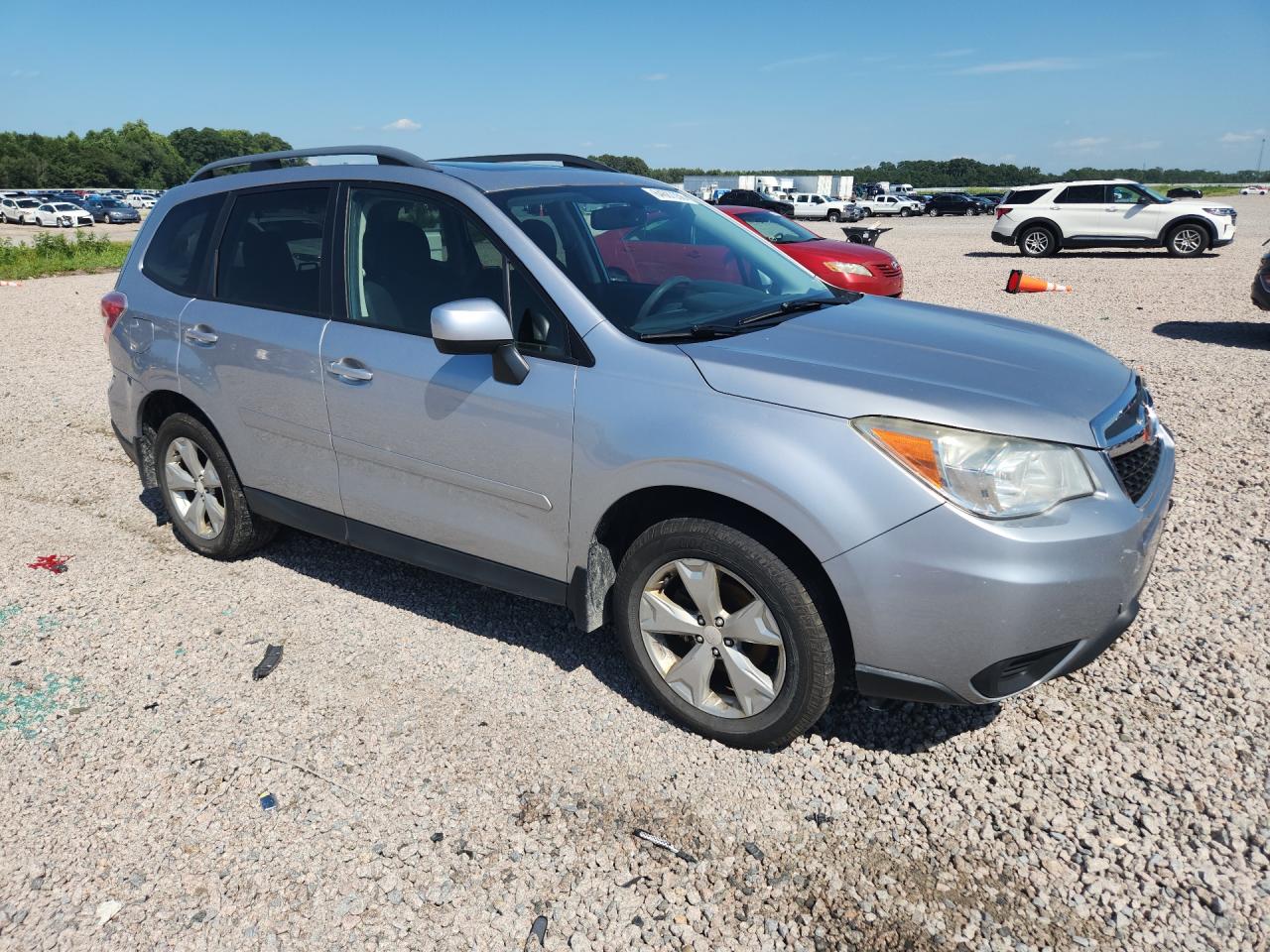2014 Subaru Forester 2.5i Premium Silver vin: JF2SJAEC0EH523284