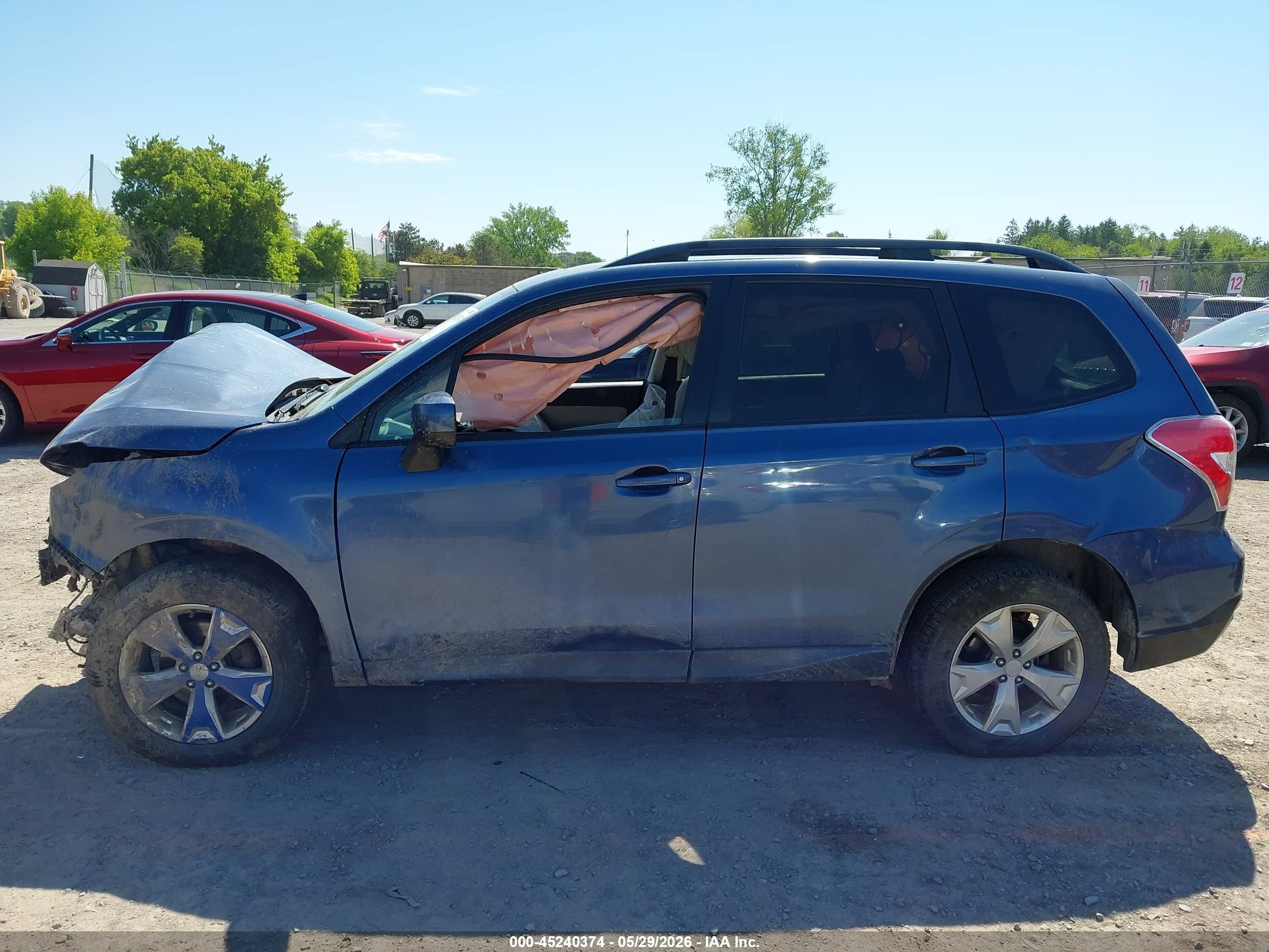 2014 Subaru Forester 2.5i Premium Синий vin: JF2SJAEC0EH527111
