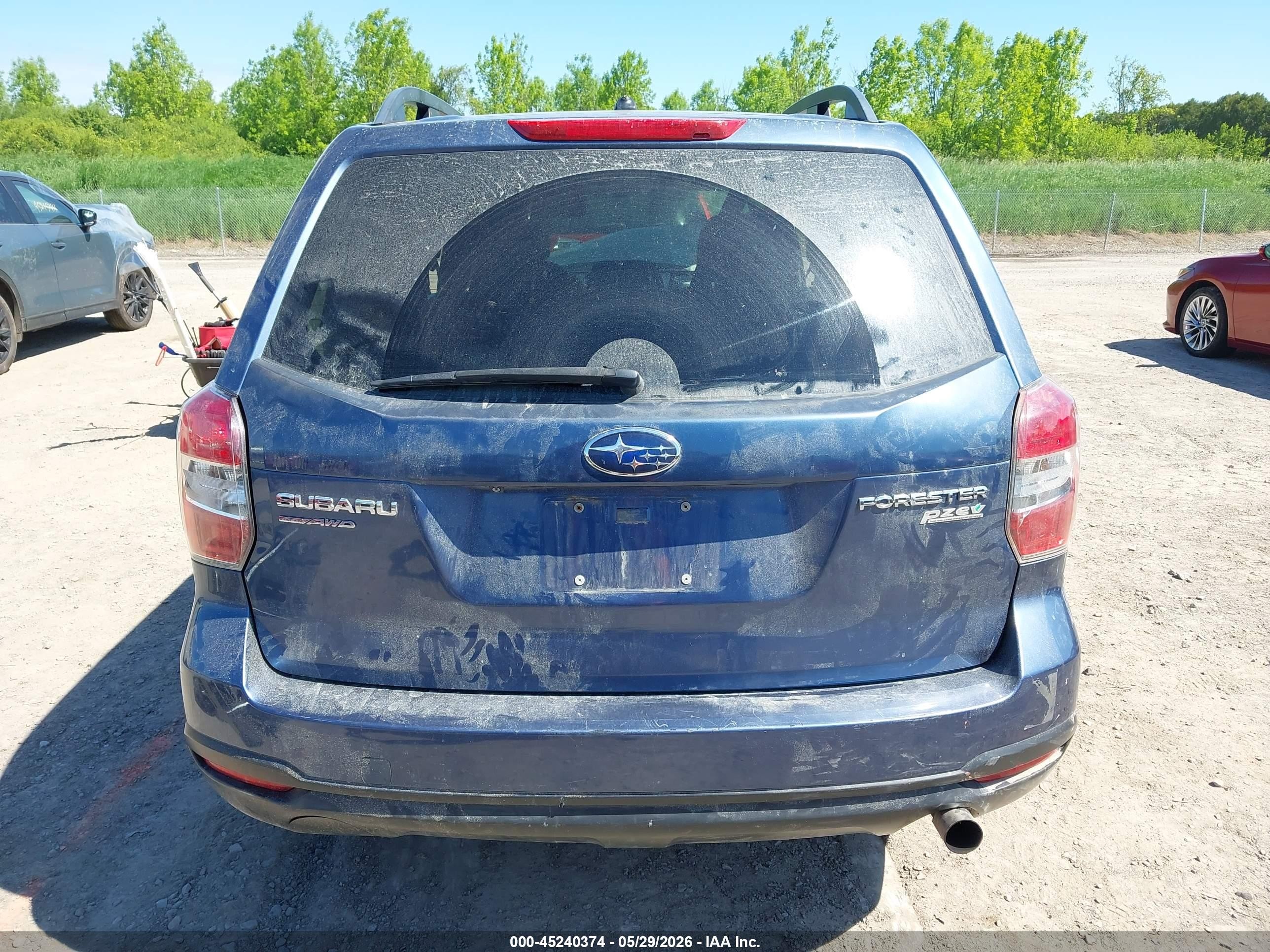 2014 Subaru Forester 2.5i Premium Синий vin: JF2SJAEC0EH527111