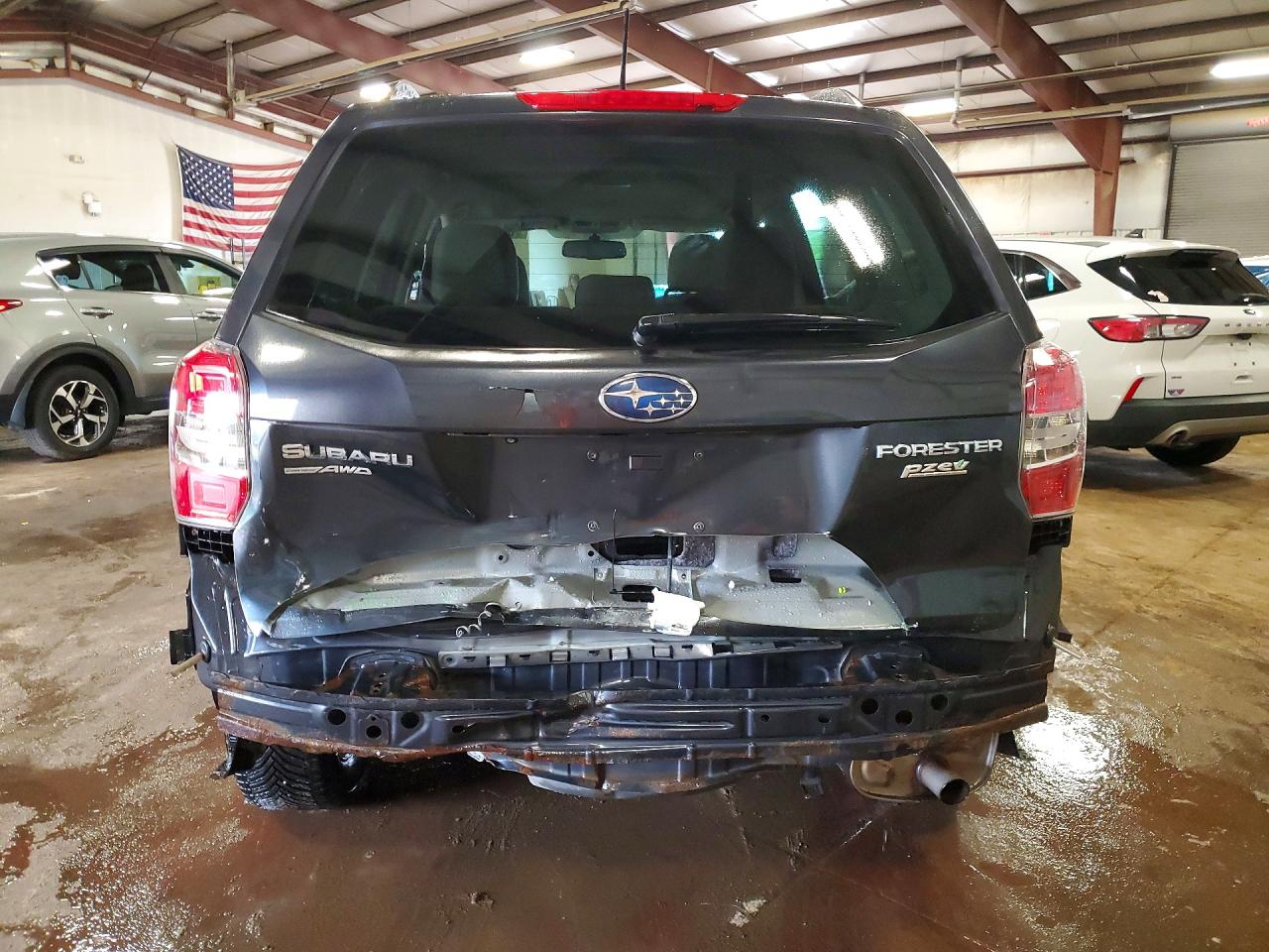 2014 Subaru Forester 2.5i Premium Gray vin: JF2SJAEC0EH535919