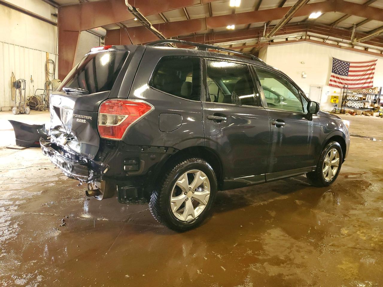2014 Subaru Forester 2.5i Premium Gray vin: JF2SJAEC0EH535919
