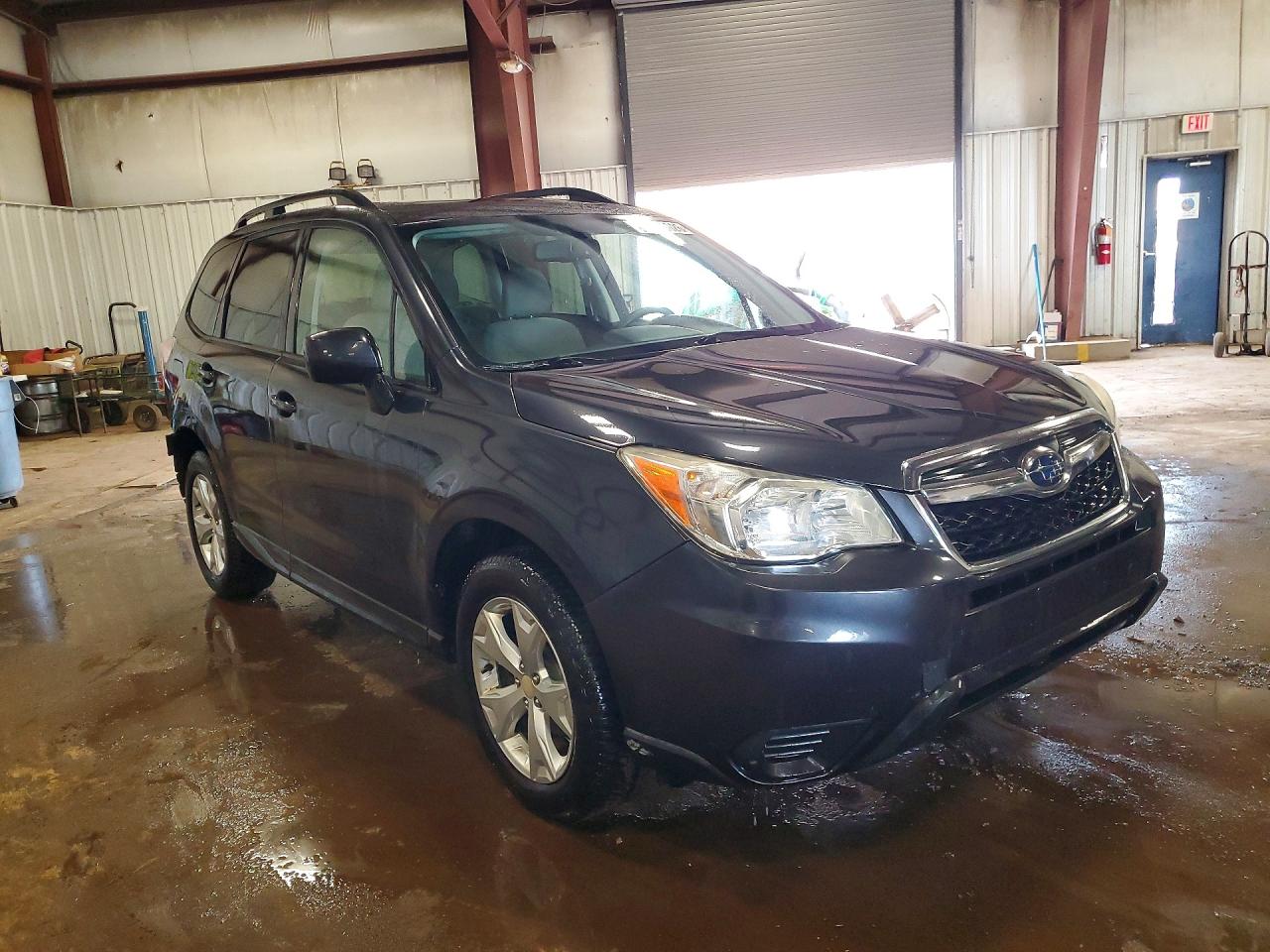 2014 Subaru Forester 2.5i Premium Gray vin: JF2SJAEC0EH535919