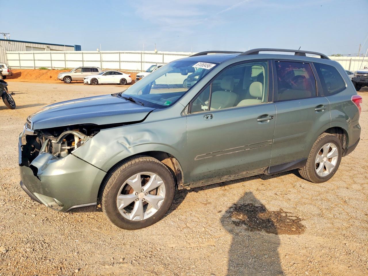 2014 Subaru Forester 2.5i Premium Green vin: JF2SJAEC0EH537122