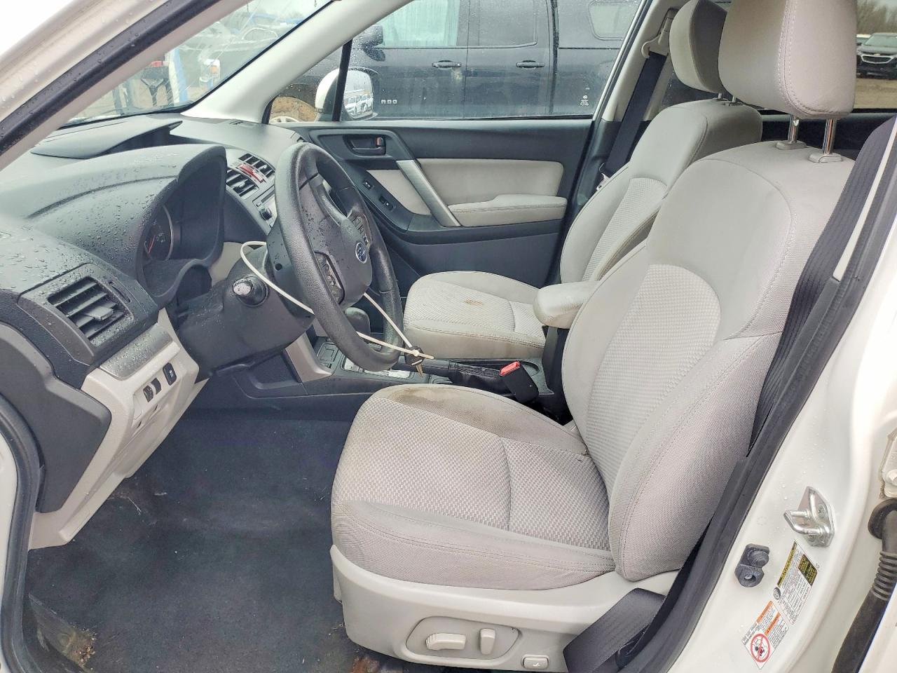 2014 Subaru Forester 2.5i Premium White vin: JF2SJAEC0EH539436