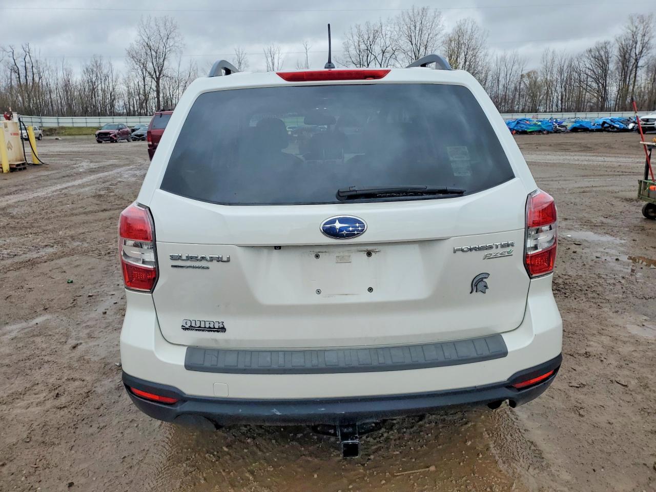 2014 Subaru Forester 2.5i Premium White vin: JF2SJAEC0EH539436
