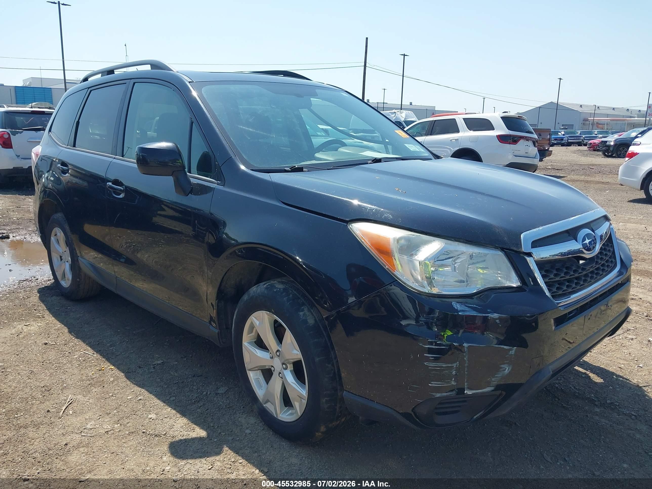 2014 Subaru Forester 2.5i Premium Black vin: JF2SJAEC0EH554728