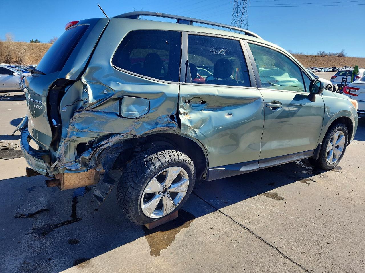 2014 Subaru Forester 2.5i Premium Зеленый vin: JF2SJAEC0EH560030