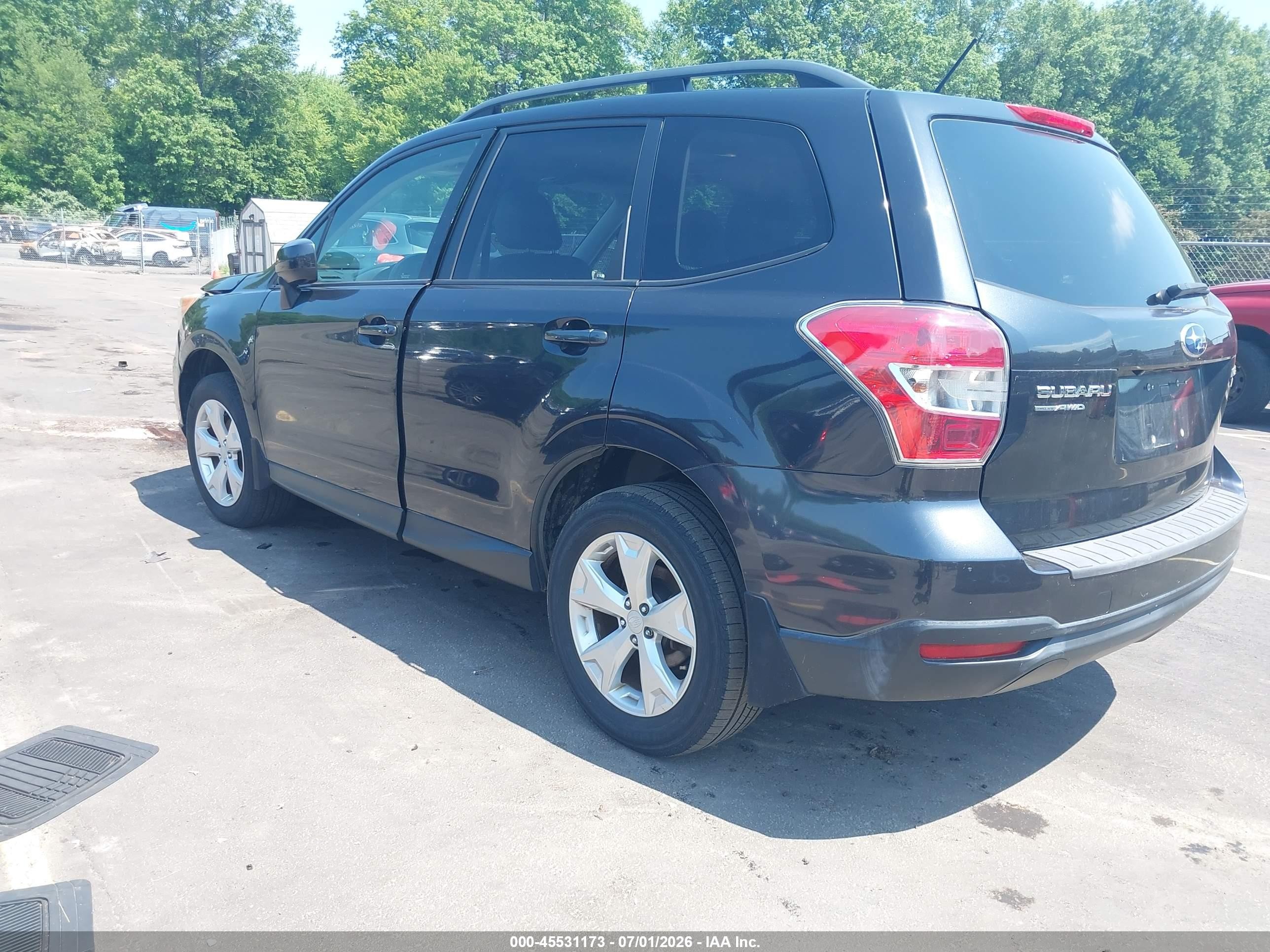 2014 Subaru Forester 2.5i Premium Черный vin: JF2SJAEC1EH410640