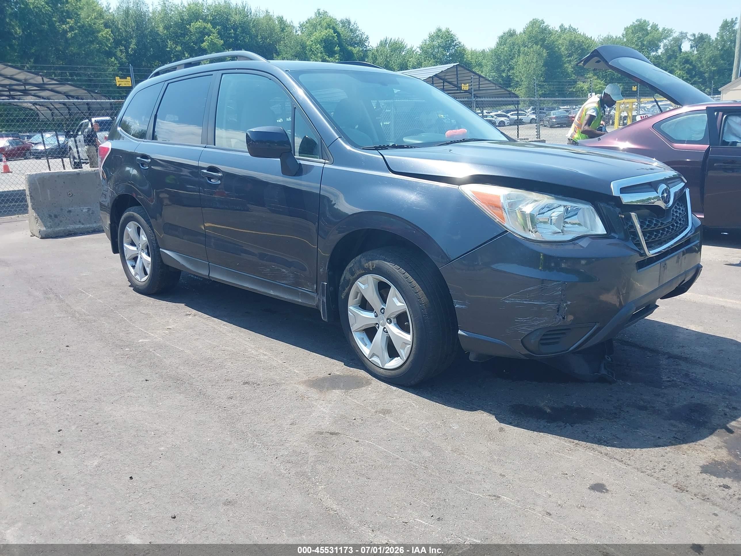 2014 Subaru Forester 2.5i Premium Черный vin: JF2SJAEC1EH410640