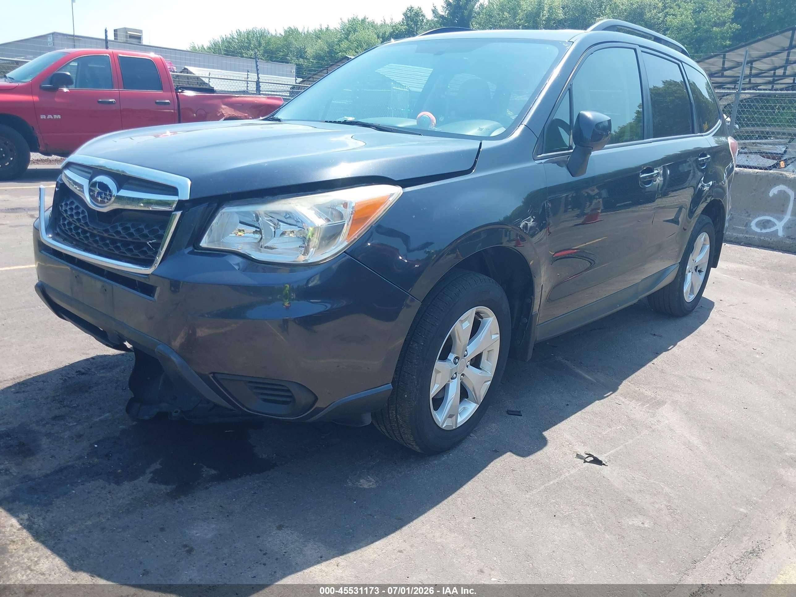 2014 Subaru Forester 2.5i Premium Черный vin: JF2SJAEC1EH410640