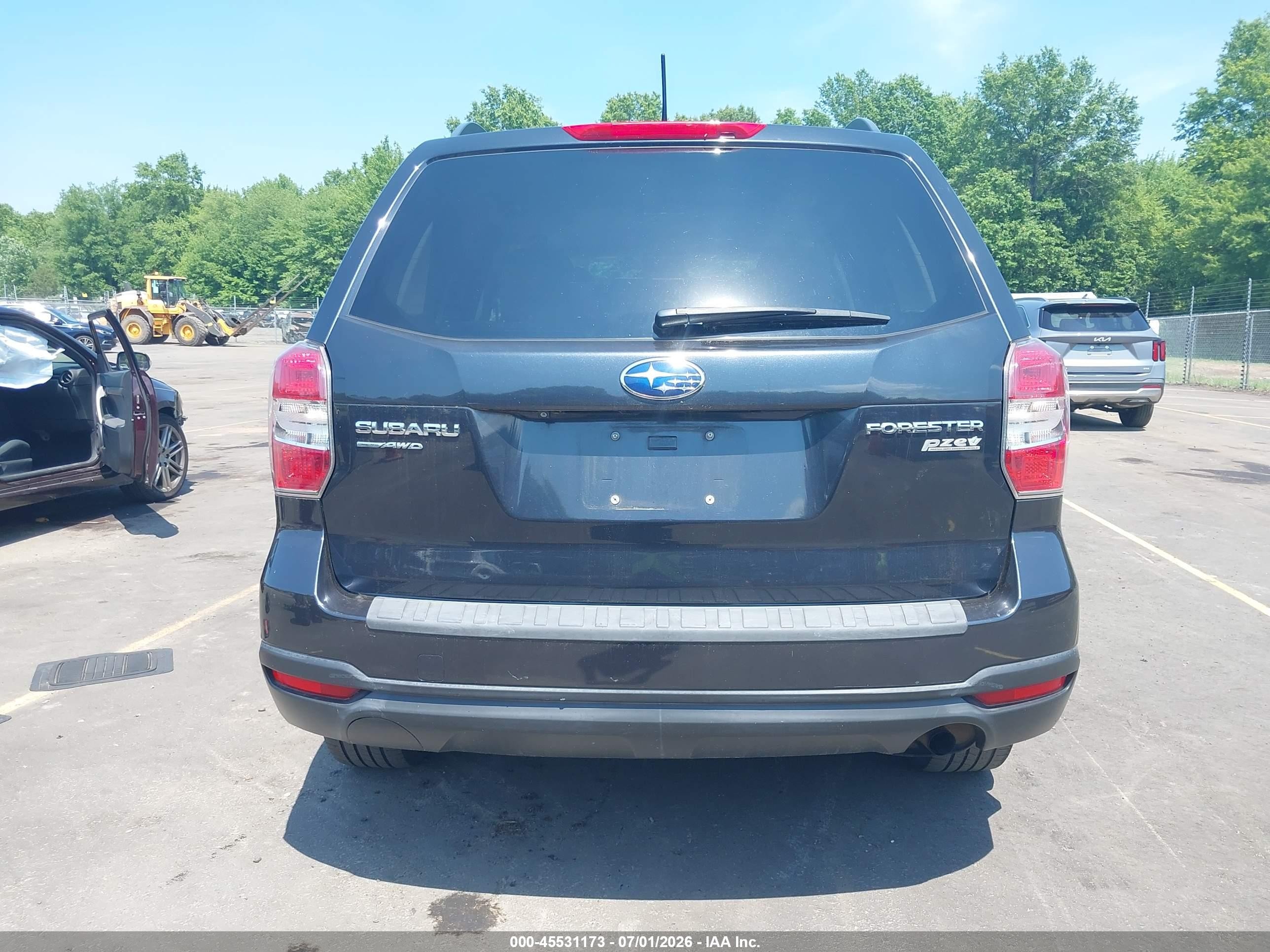 2014 Subaru Forester 2.5i Premium Черный vin: JF2SJAEC1EH410640