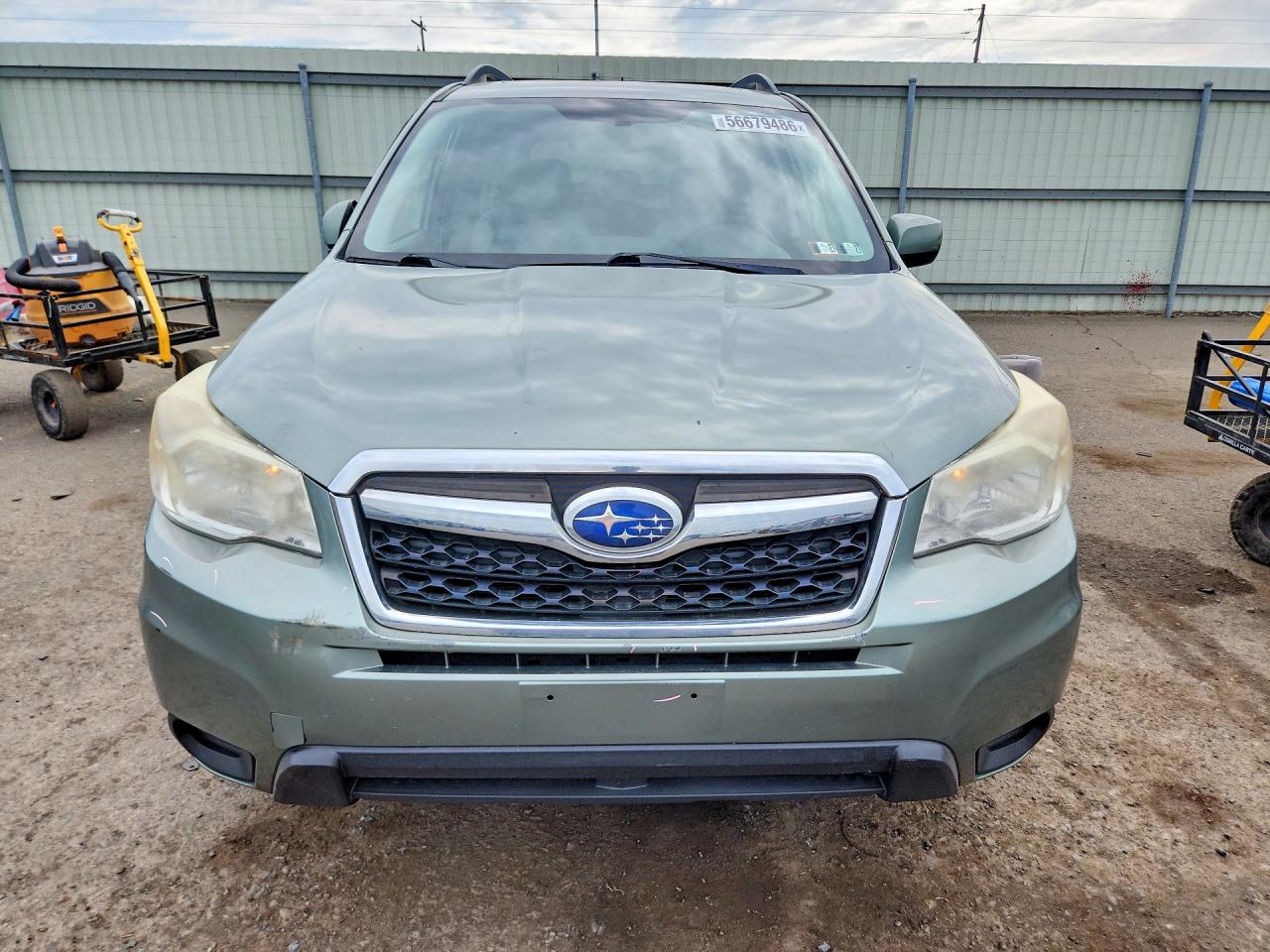 2014 Subaru Forester 2.5i Premium Green vin: JF2SJAEC1EH418348
