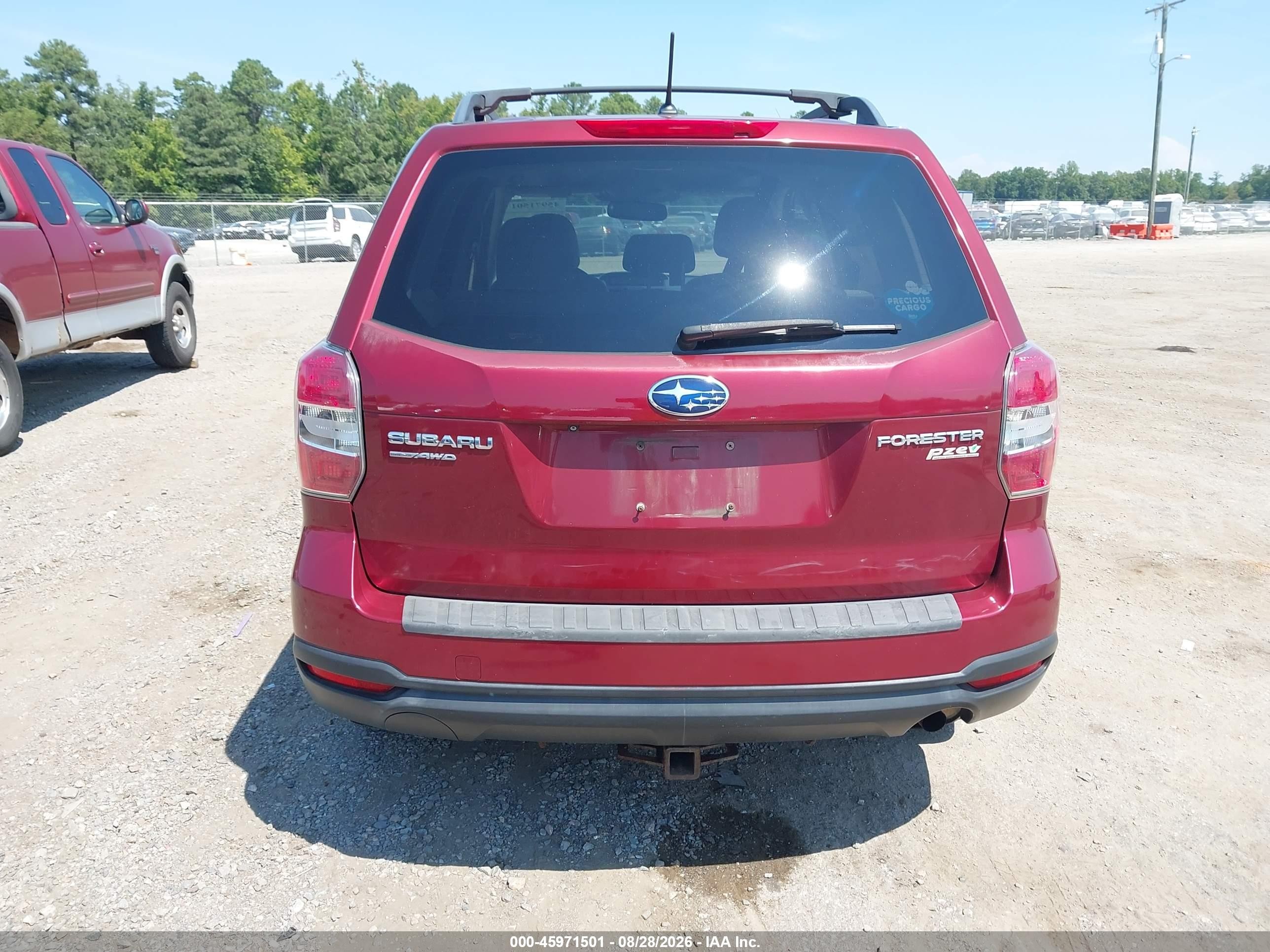2014 Subaru Forester 2.5i Premium Burgundy vin: JF2SJAEC1EH433593