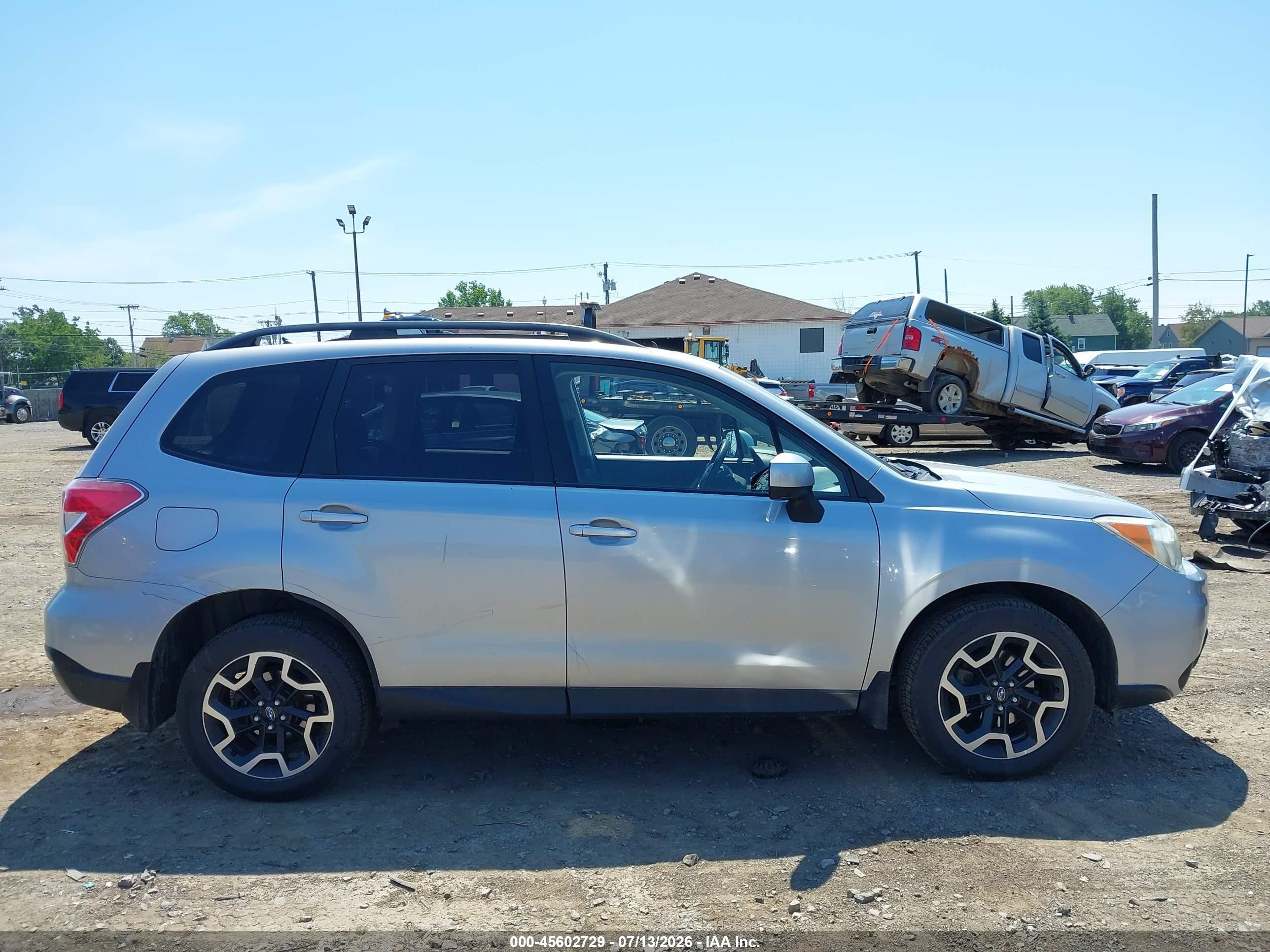 2014 Subaru Forester 2.5i Premium Silver vin: JF2SJAEC1EH453469