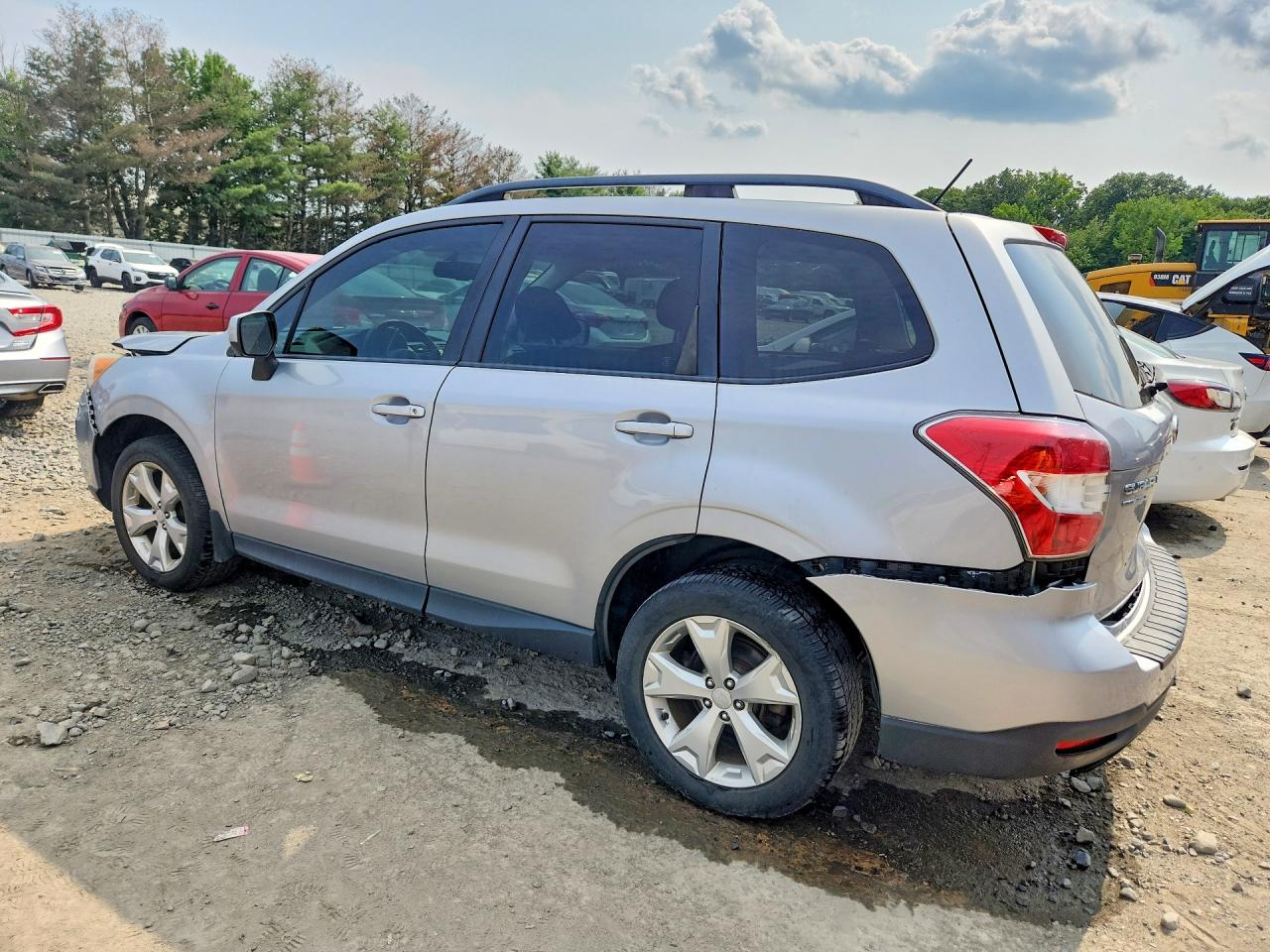 2014 Subaru Forester 2.5i Premium Silver vin: JF2SJAEC1EH453858