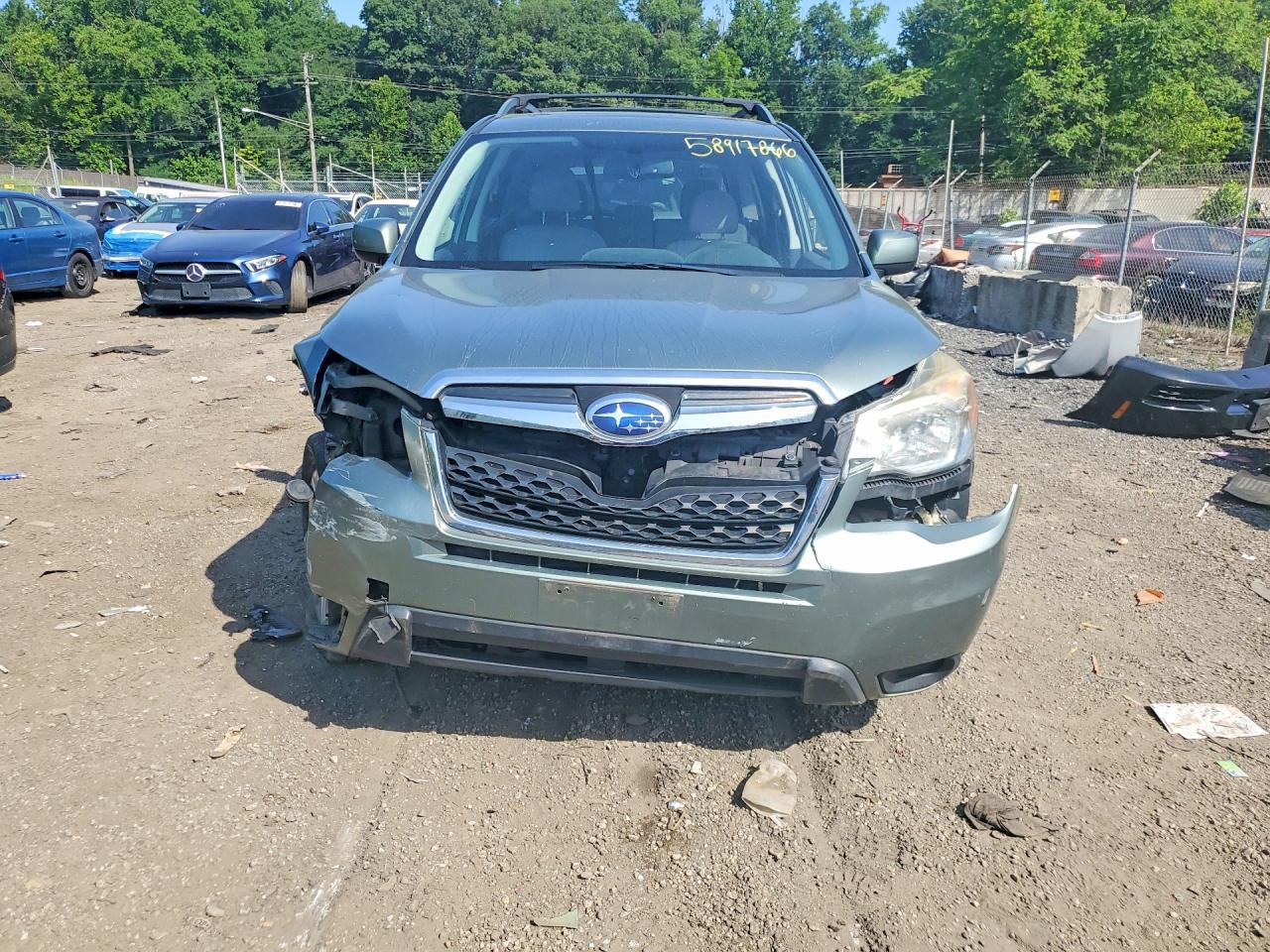 2014 Subaru Forester 2.5i Premium Green vin: JF2SJAEC1EH455089