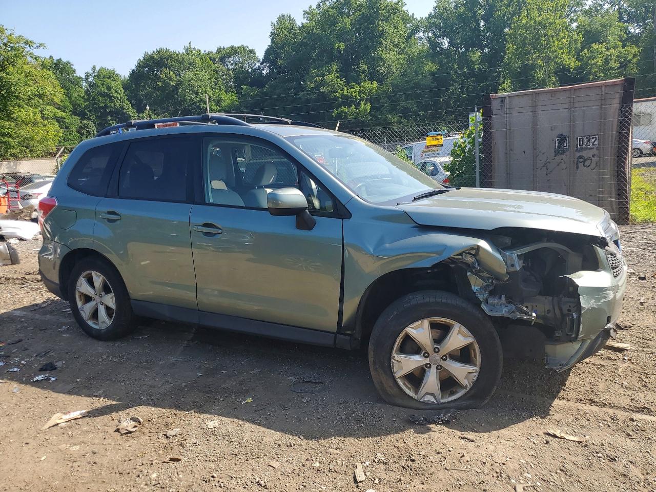 2014 Subaru Forester 2.5i Premium Green vin: JF2SJAEC1EH455089
