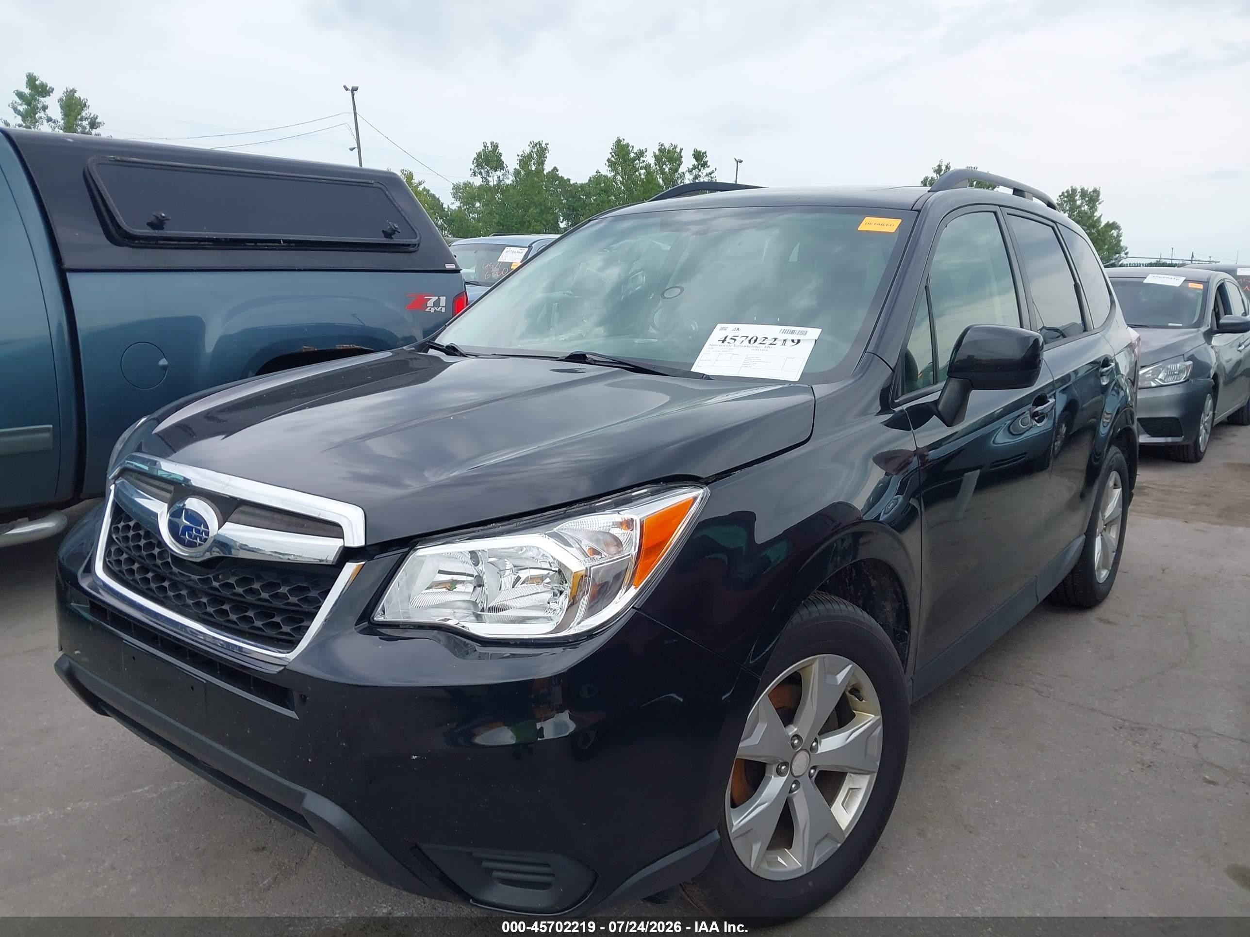 2014 Subaru Forester 2.5i Premium Black vin: JF2SJAEC1EH531653