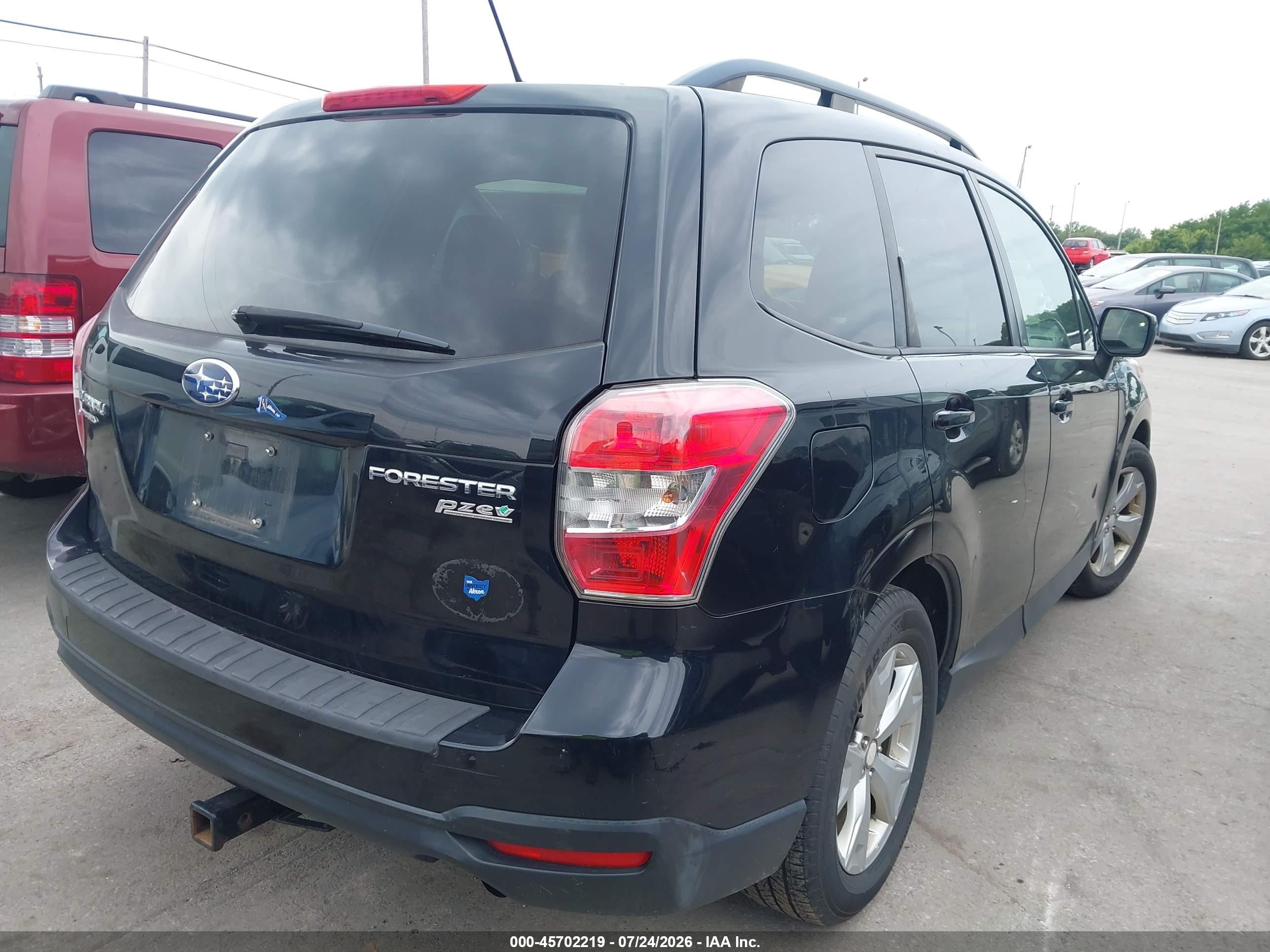 2014 Subaru Forester 2.5i Premium Black vin: JF2SJAEC1EH531653