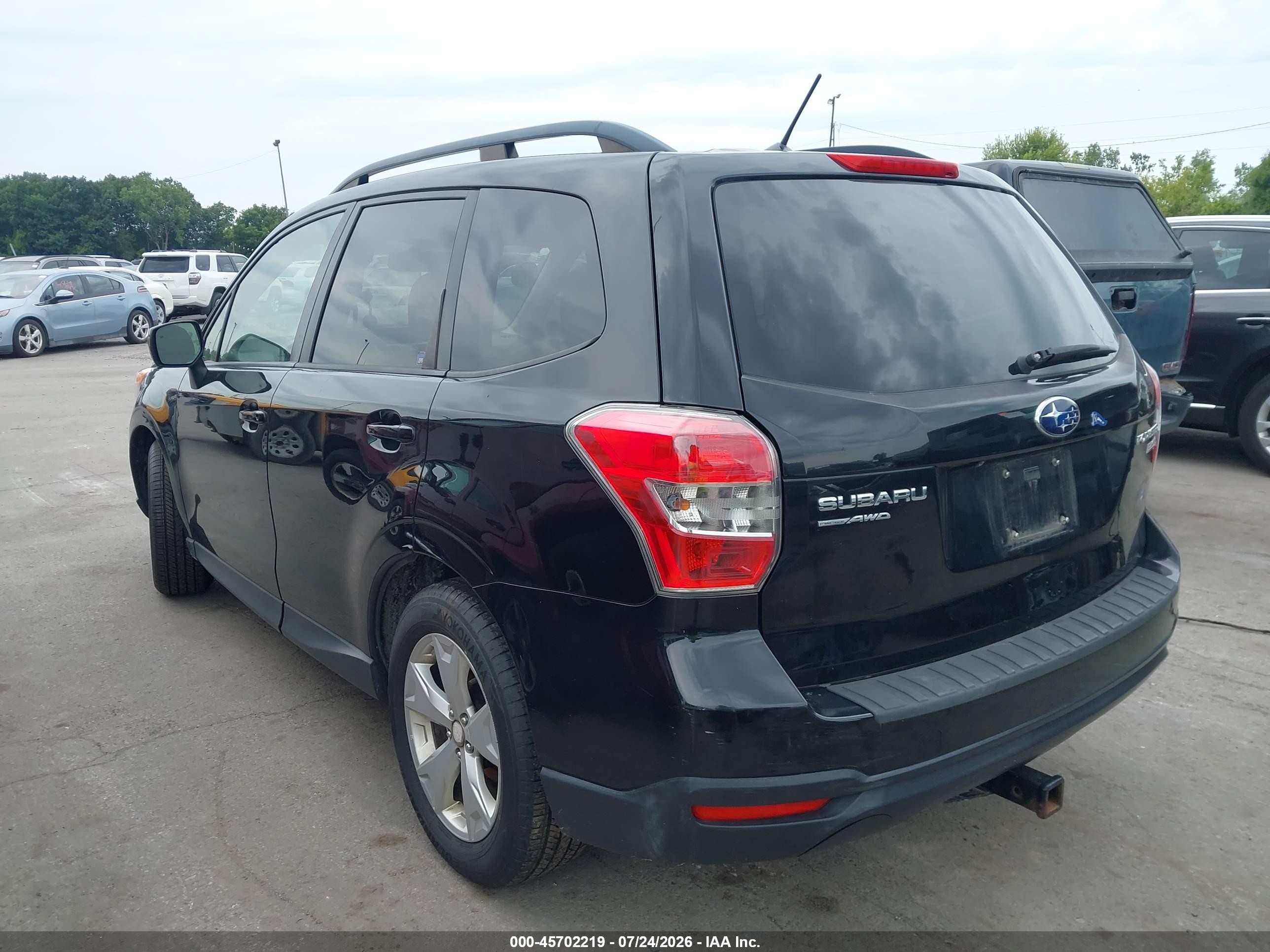2014 Subaru Forester 2.5i Premium Black vin: JF2SJAEC1EH531653