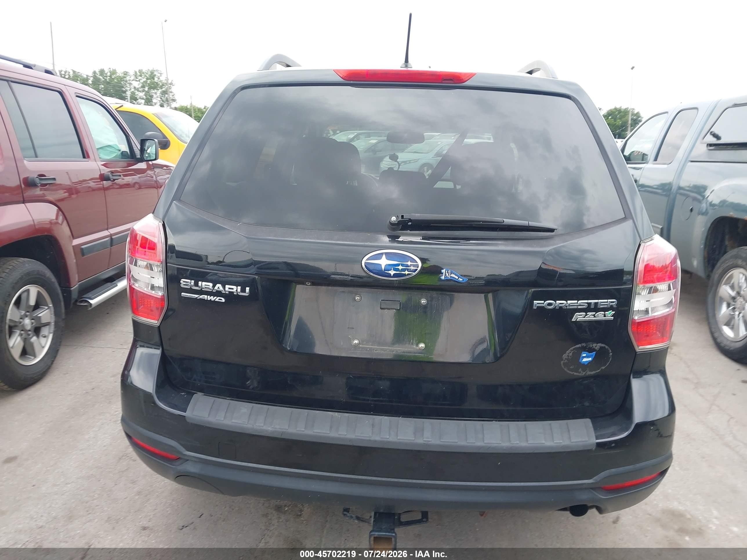2014 Subaru Forester 2.5i Premium Black vin: JF2SJAEC1EH531653