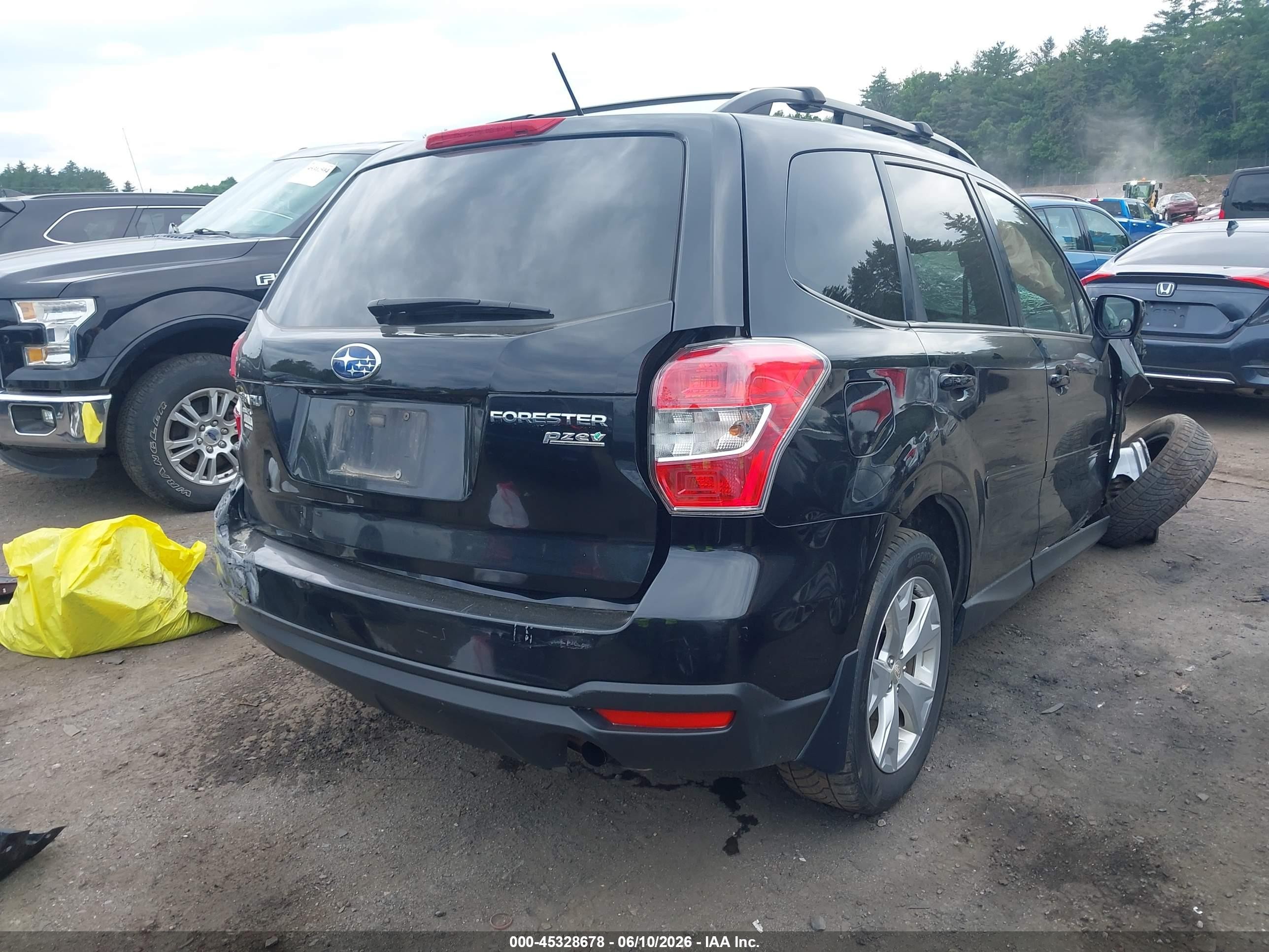 2014 Subaru Forester 2.5i Premium Black vin: JF2SJAEC1EH542006