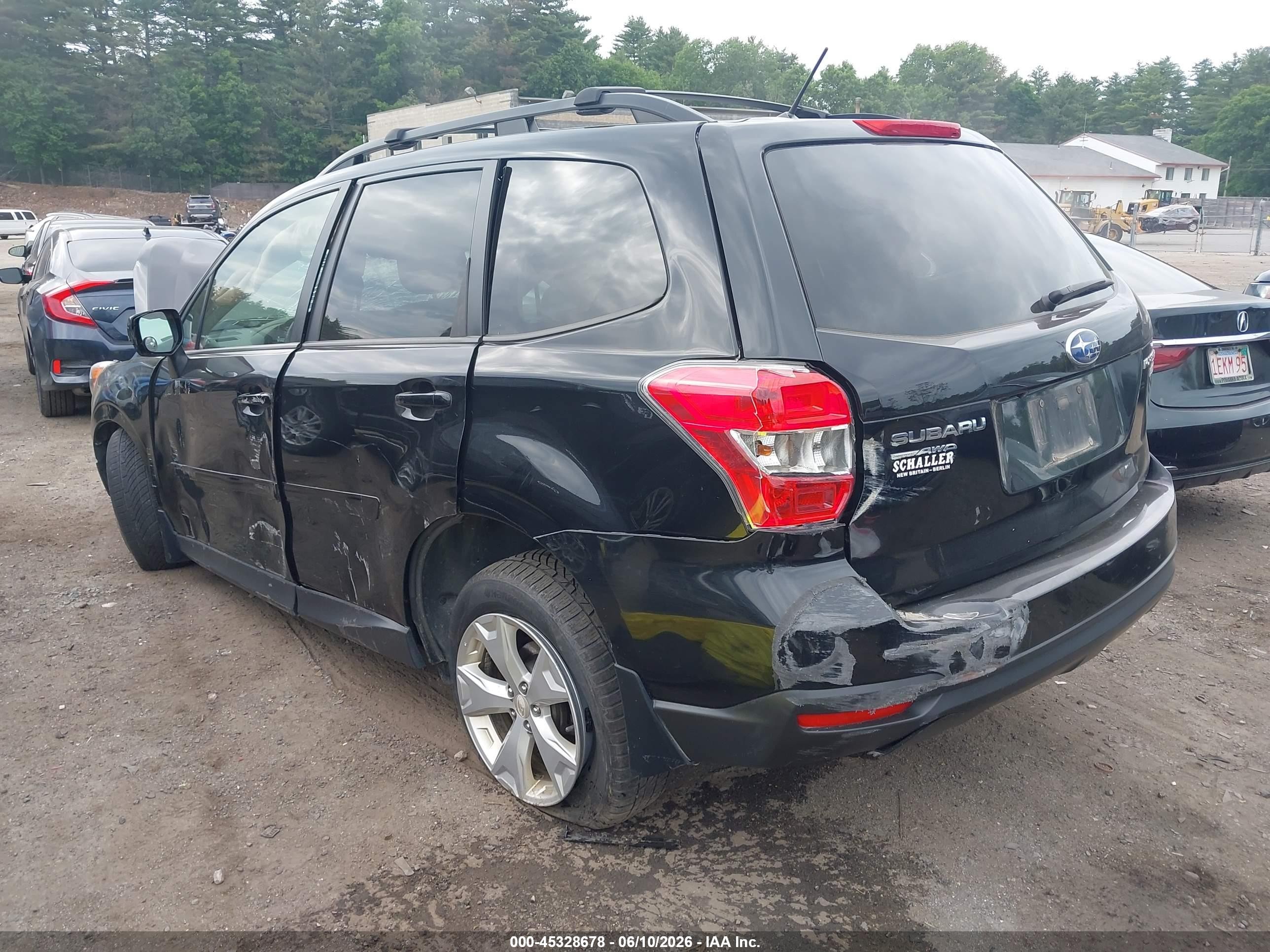2014 Subaru Forester 2.5i Premium Black vin: JF2SJAEC1EH542006