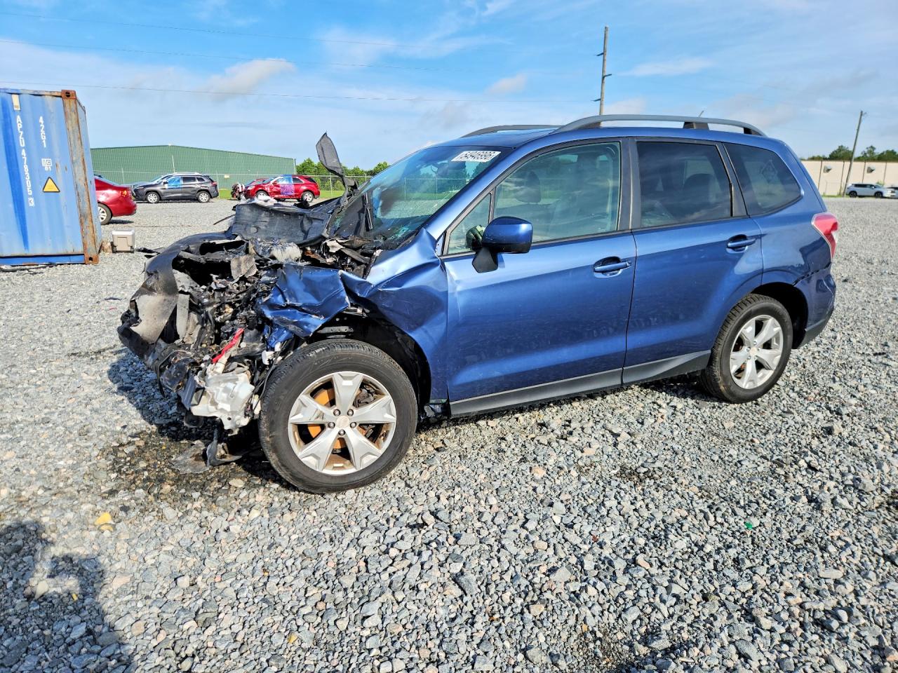 2014 Subaru Forester 2.5i Premium Blue vin: JF2SJAEC1EH558271