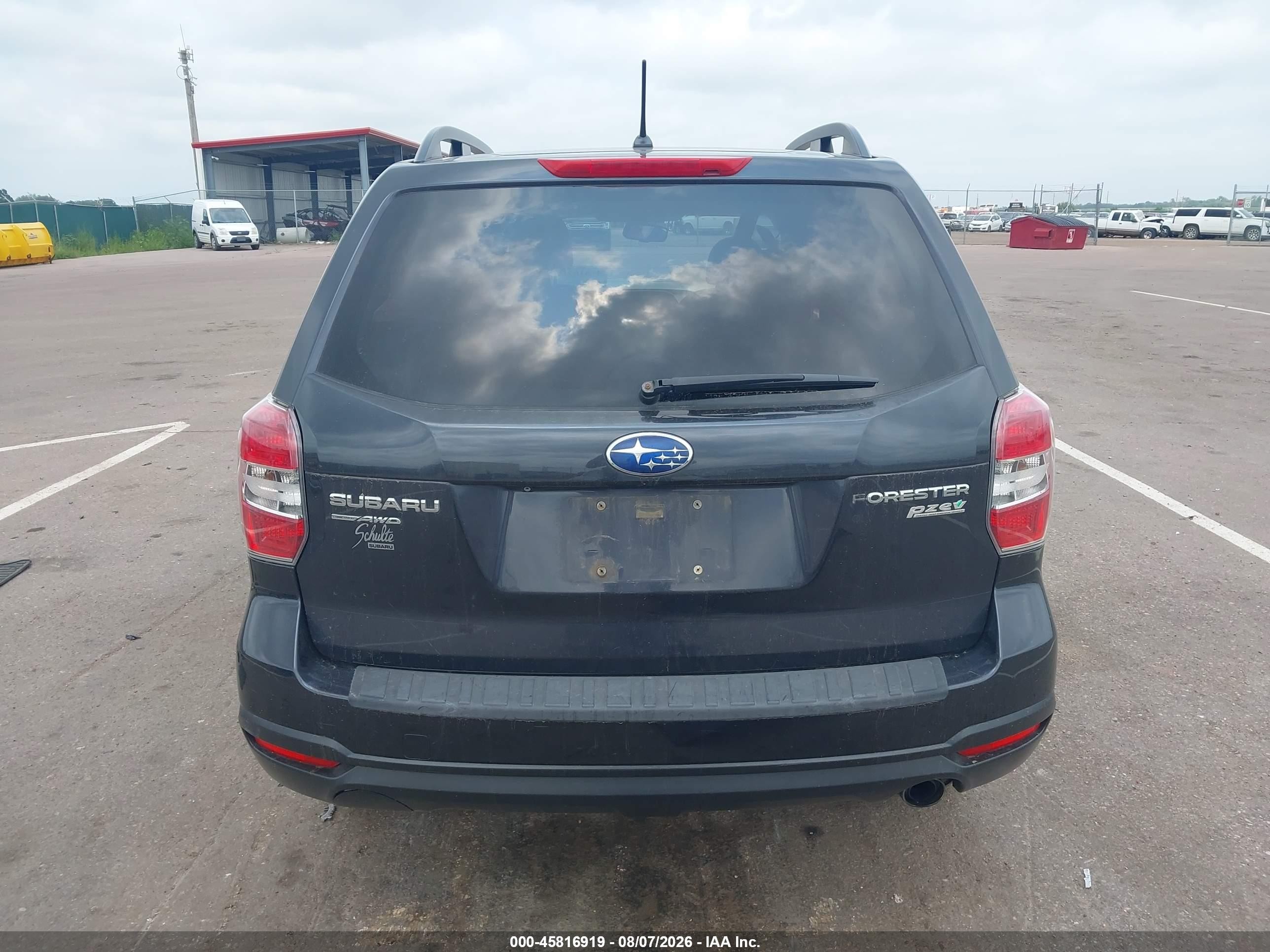 2014 Subaru Forester 2.5i Premium Черный vin: JF2SJAEC2EH427446