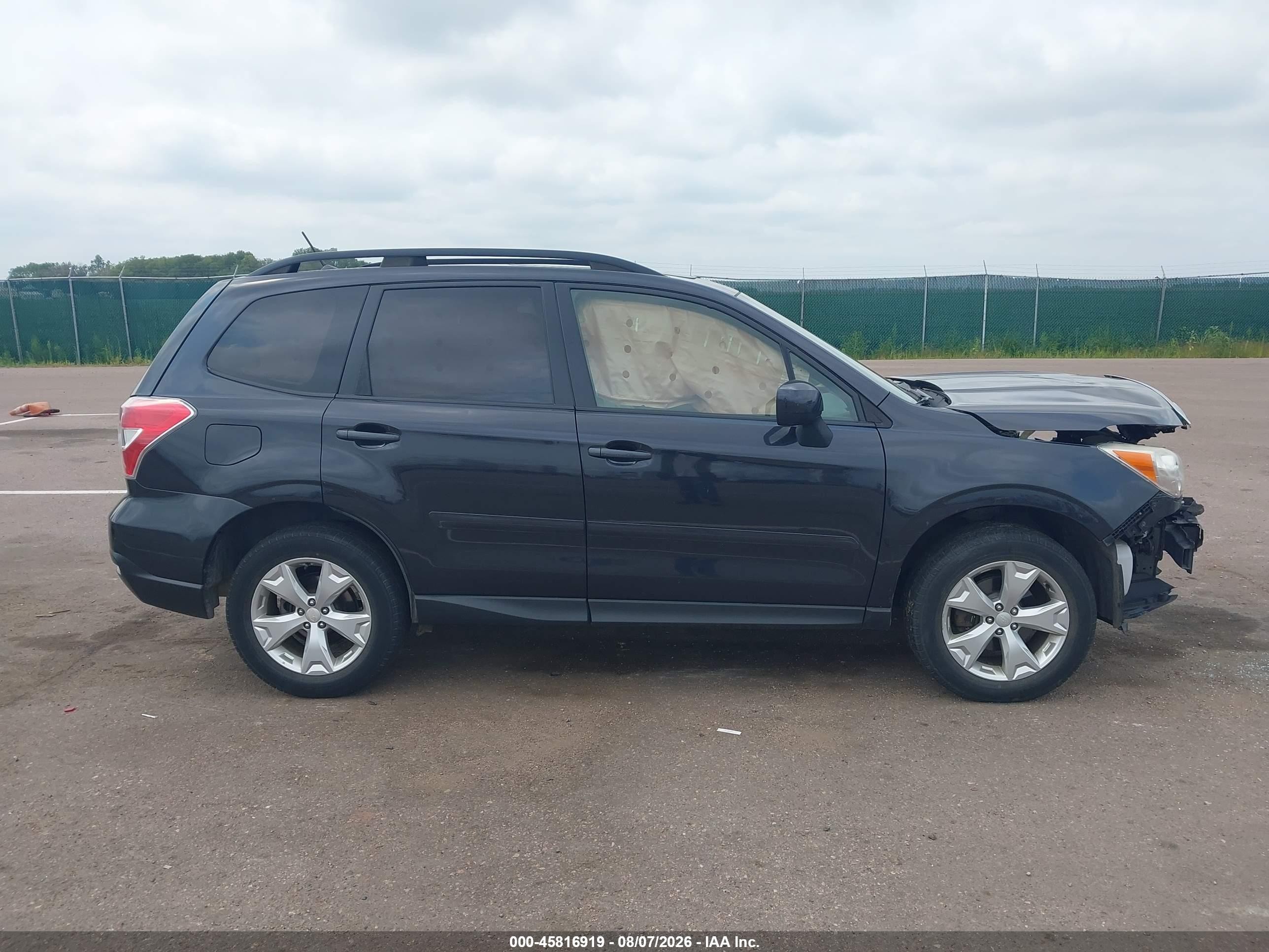 2014 Subaru Forester 2.5i Premium Черный vin: JF2SJAEC2EH427446
