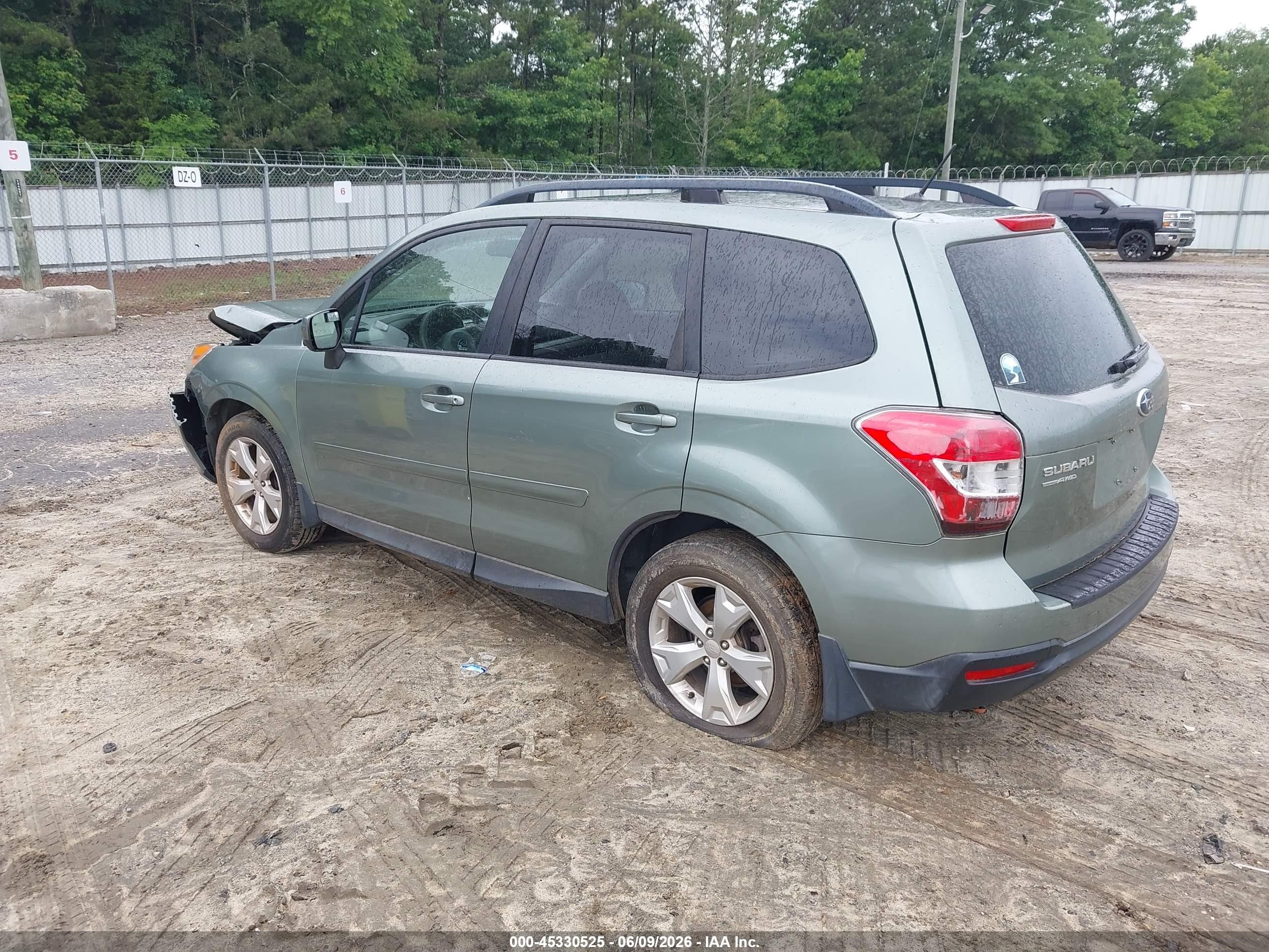2014 Subaru Forester 2.5i Premium Green vin: JF2SJAEC2EH492801