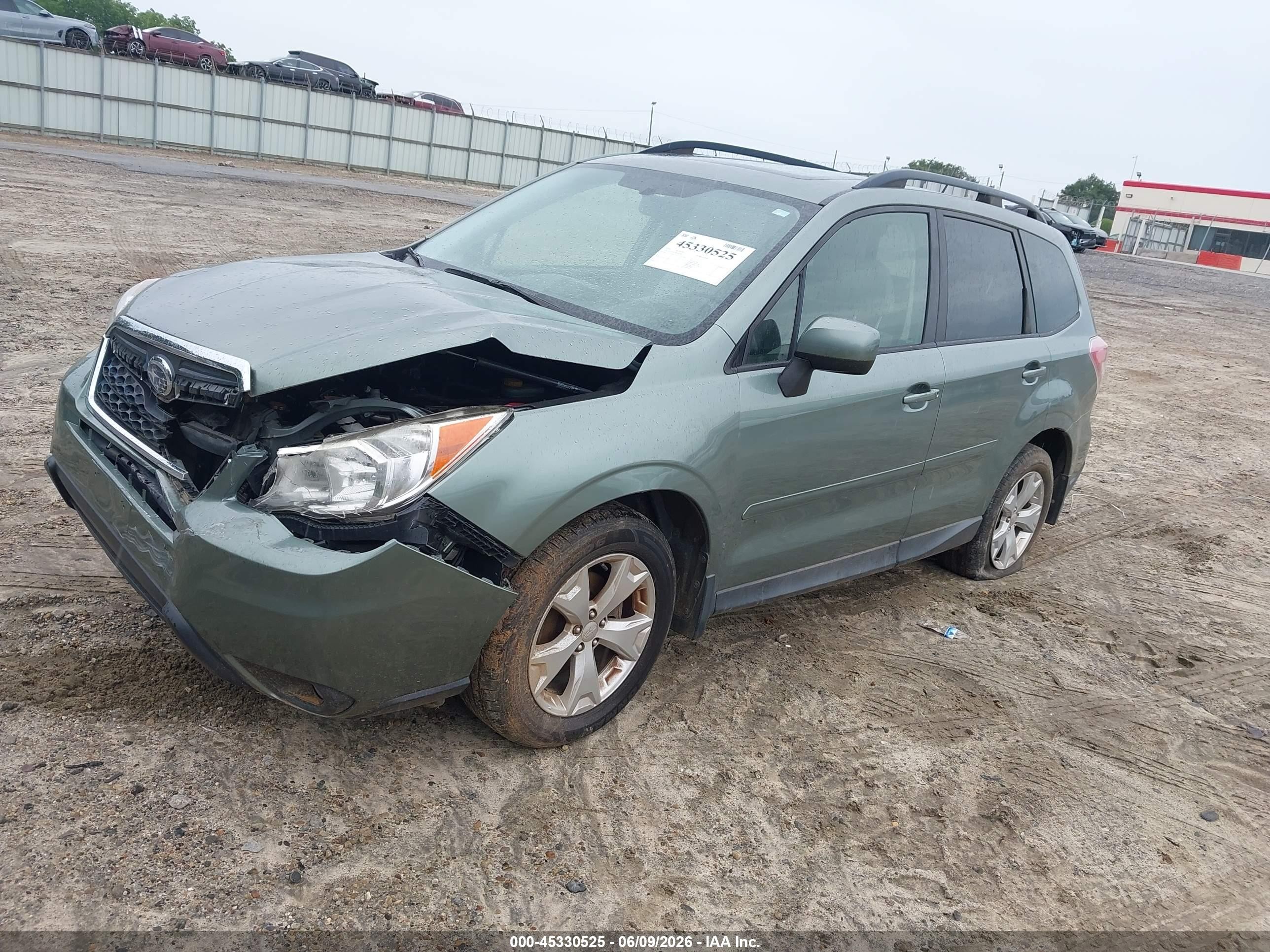 2014 Subaru Forester 2.5i Premium Green vin: JF2SJAEC2EH492801